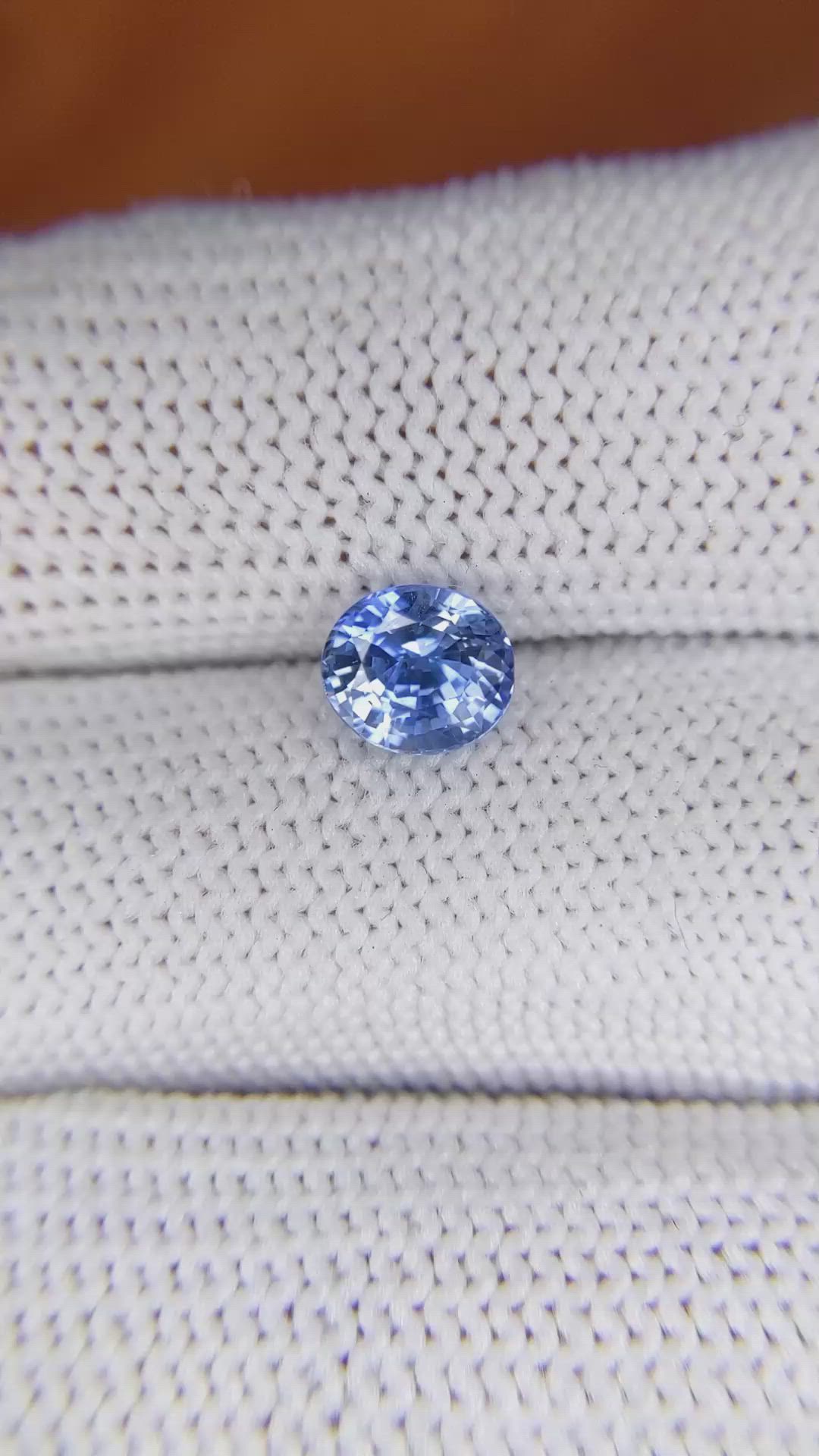 1.61 Ct. Blue Sapphire from Ceylon (Sri Lanka) Size Video