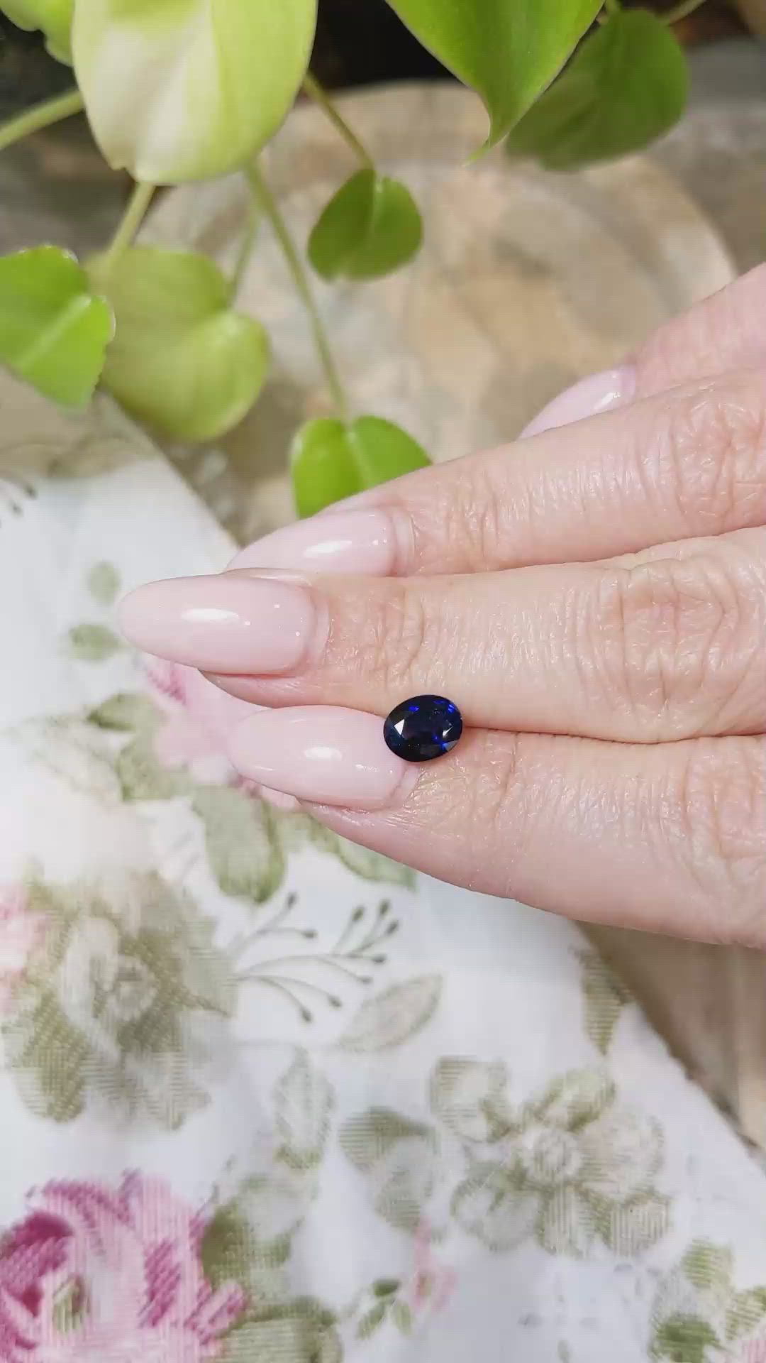 1.40 Ct. Blue Sapphire from Ceylon (Sri Lanka) Size Video