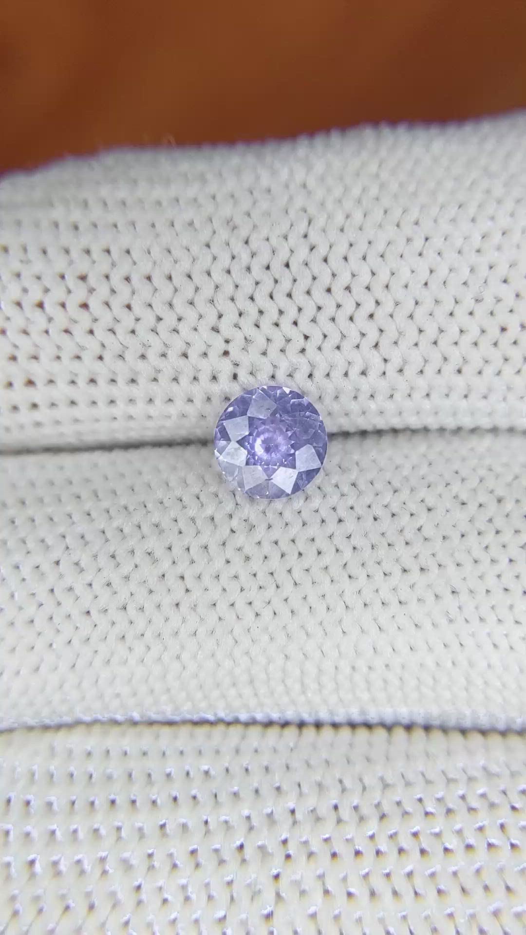 1.01 Ct. Violet Sapphire from Ceylon (Sri Lanka) Size Video
