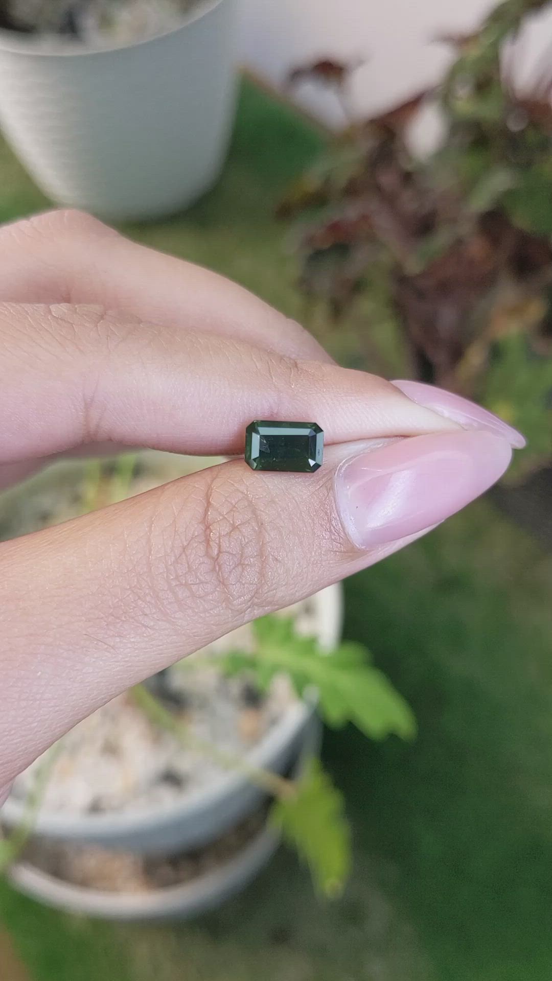1.92 Ct. Green Sapphire from Madagascar Size Video