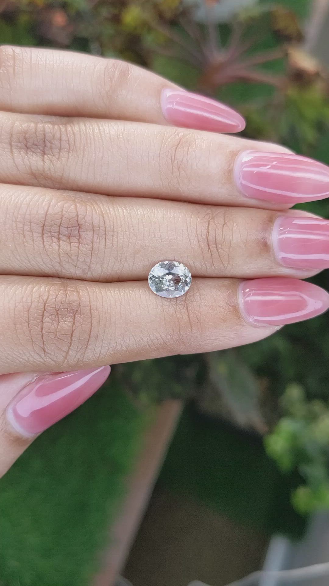 1.34 Ct. Grey Sapphire from Madagascar Size Video