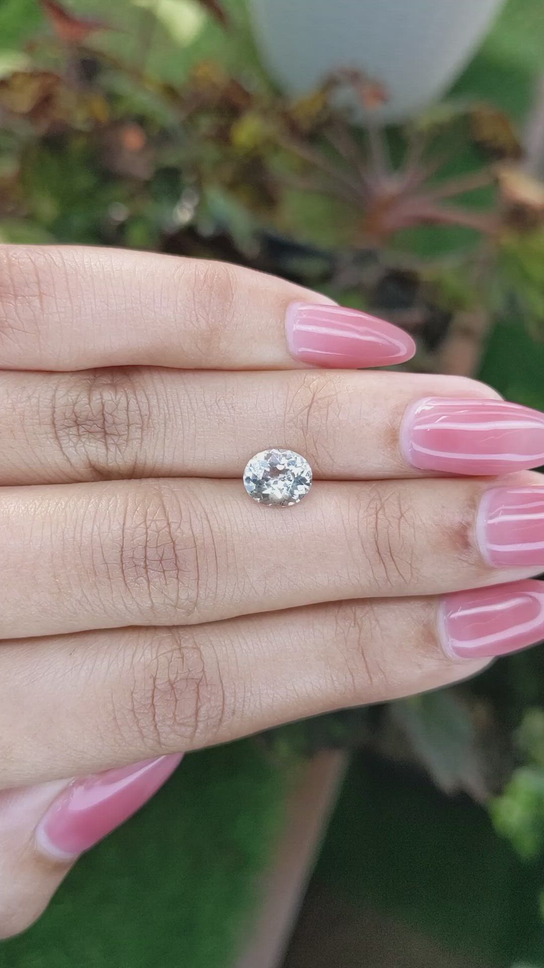 1.34 Ct. Grey Sapphire from Madagascar Size Video