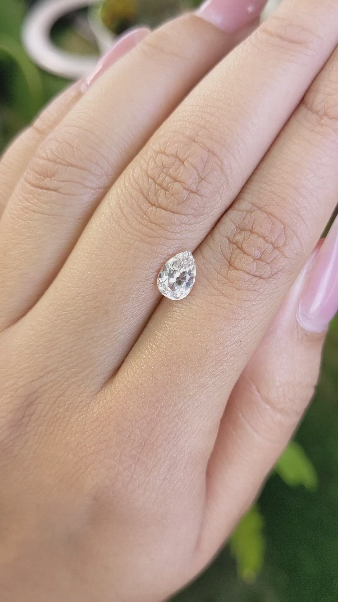 1.27 Ct. Peach Sapphire from Ceylon (Sri Lanka) Size Video