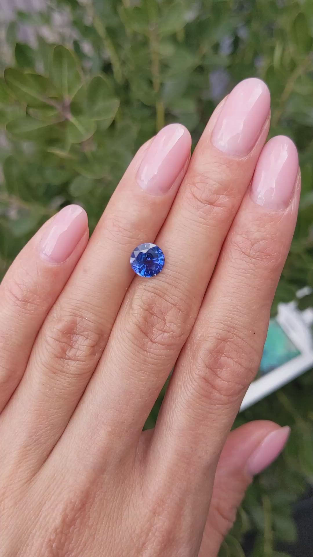 1.80 Ct. Blue Sapphire from Ceylon (Sri Lanka) Size Video