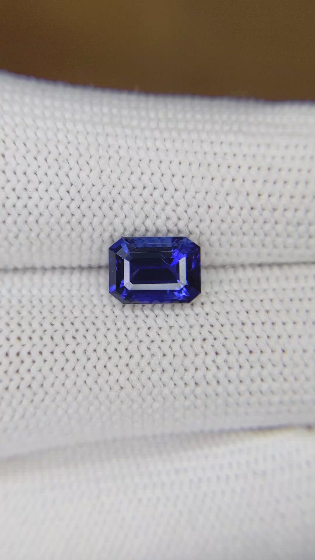 2.52 Ct. Blue Sapphire from Madagascar Size Video
