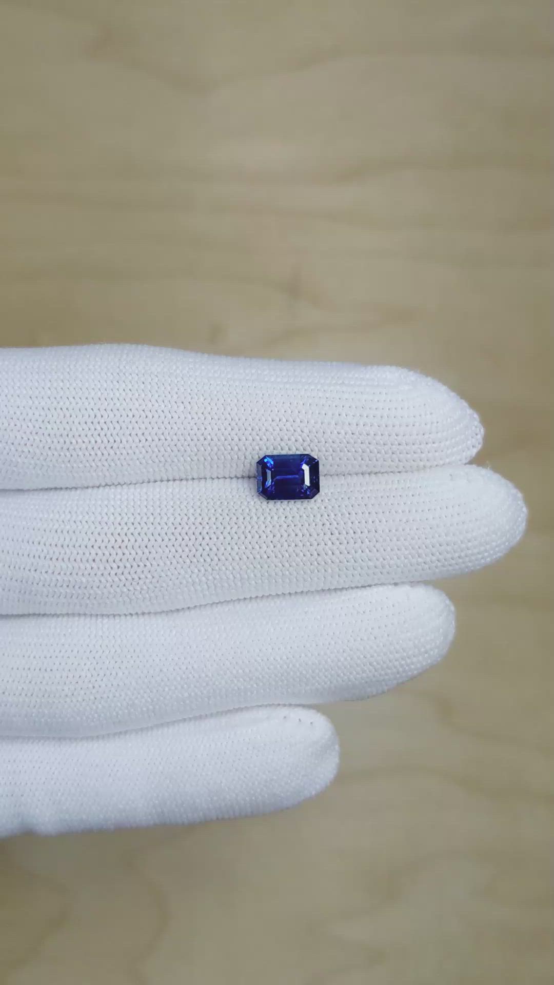 2.52 Ct. Blue Sapphire from Madagascar Size Video