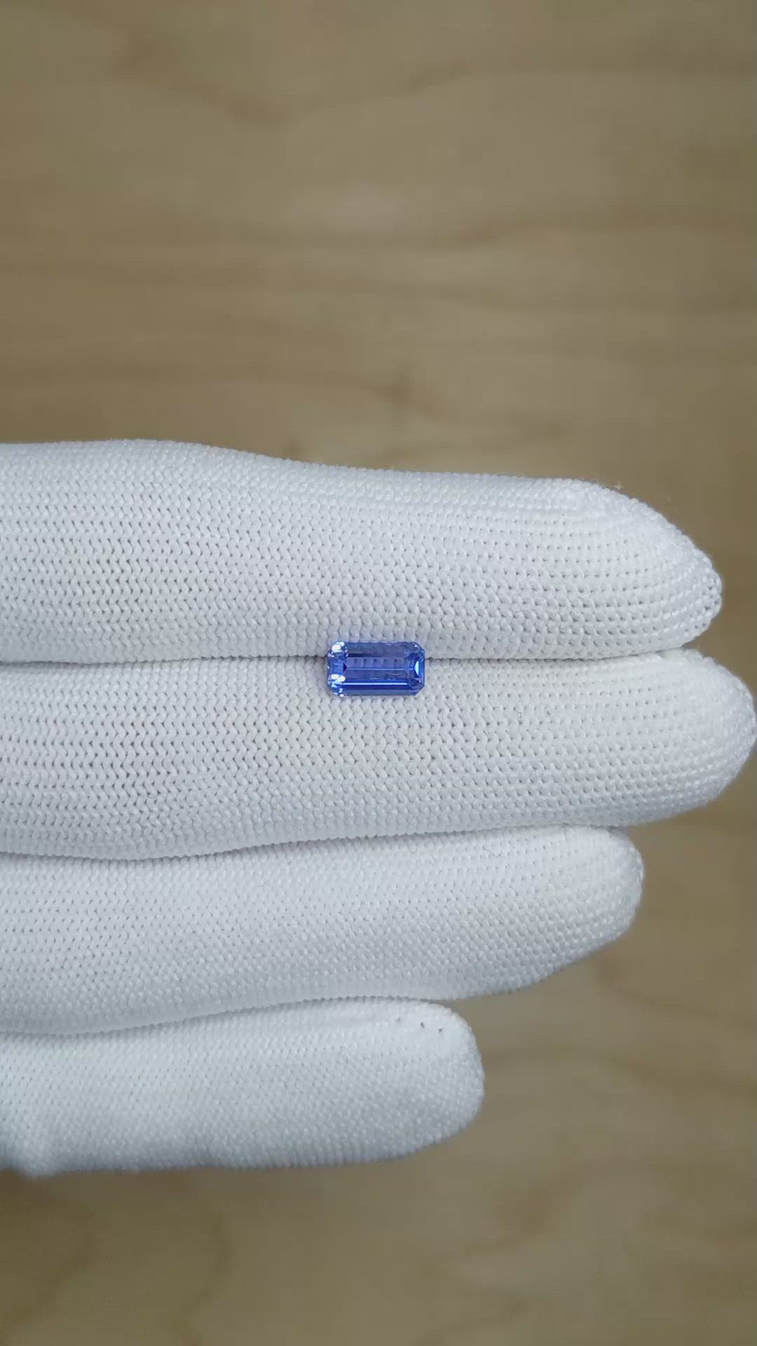 1.51 Ct. Blue Sapphire from Ceylon (Sri Lanka) Size Video