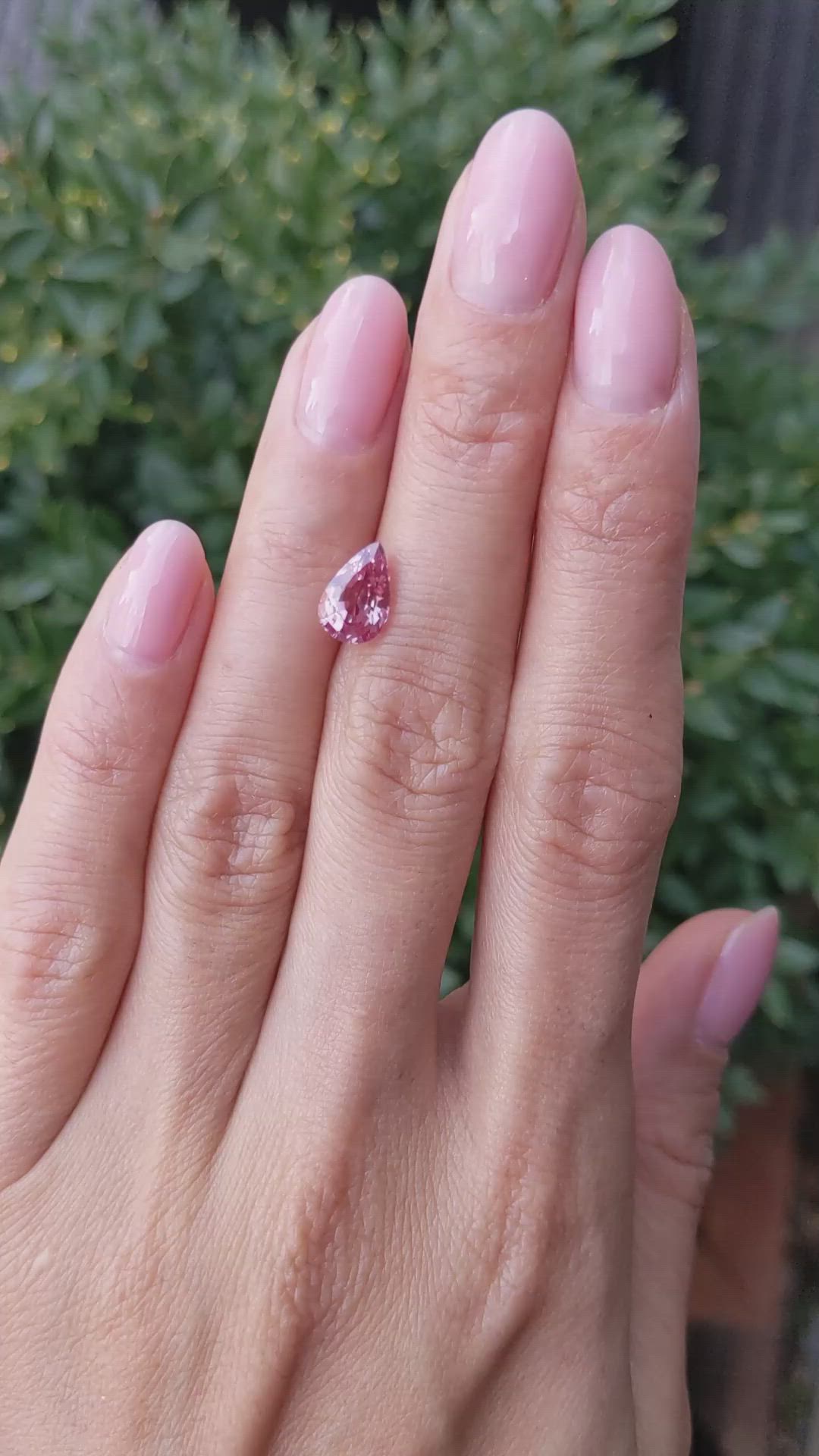 2.21 Ct. Padparadscha Sapphire from Ceylon (Sri Lanka) Size Video