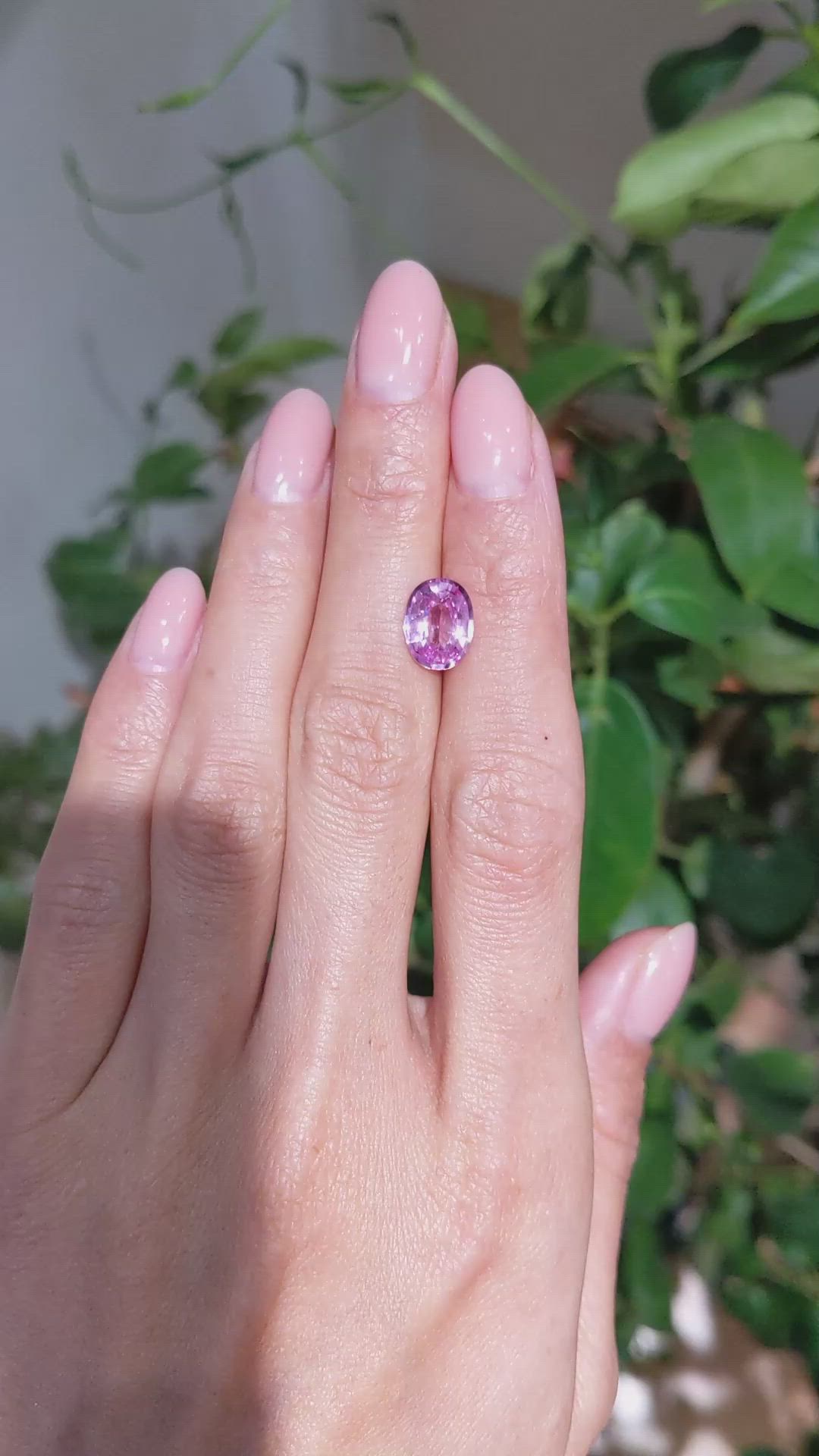 3.20 Ct. Padparadscha Sapphire from Ceylon (Sri Lanka) Size Video