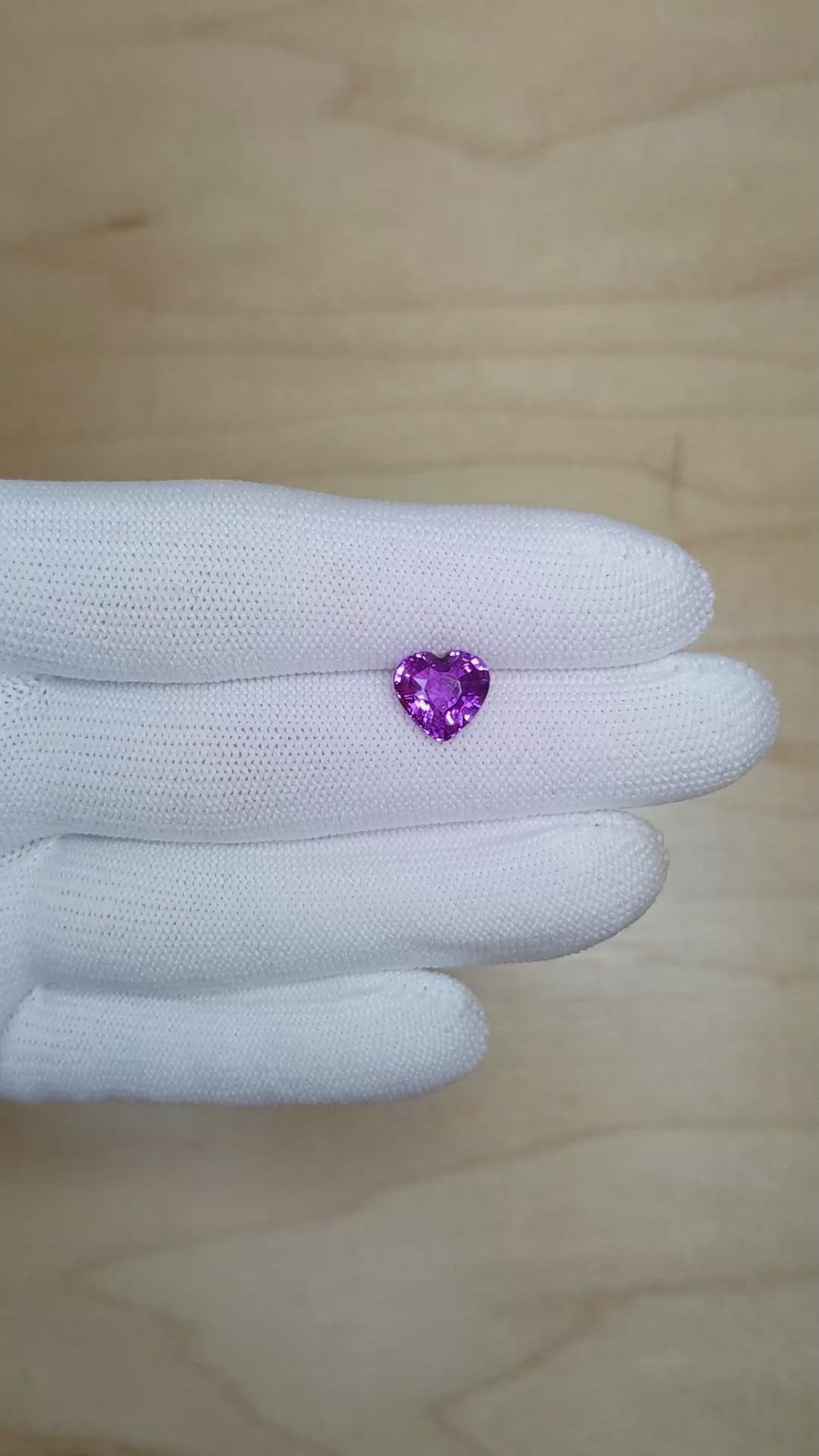 3.04 Ct. Purple Sapphire from Ceylon (Sri Lanka) Size Video