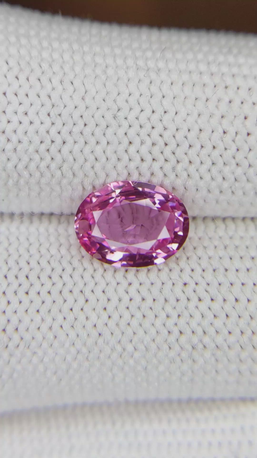 2.04 Ct. Pink Sapphire from Ceylon (Sri Lanka) Size Video