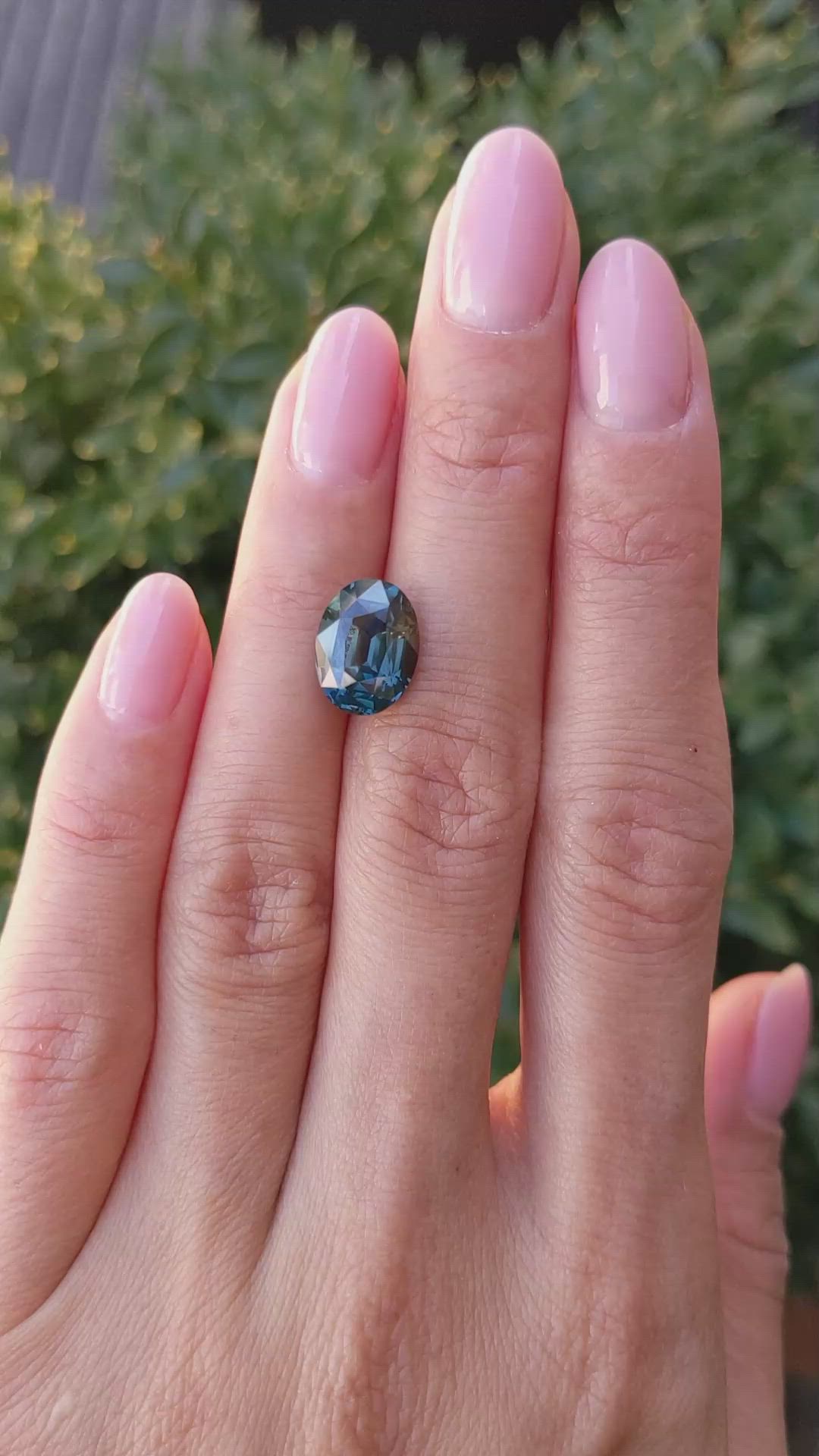 5.02 Ct. Green Sapphire from Madagascar Size Video