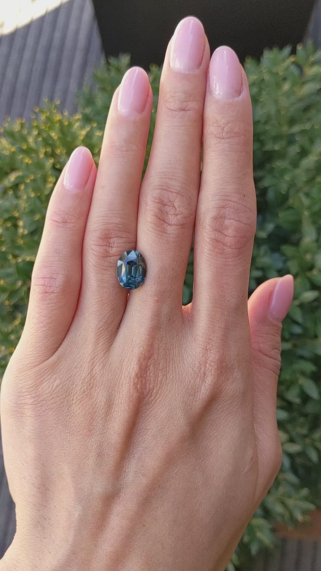 5.02 Ct. Green Sapphire from Madagascar Size Video