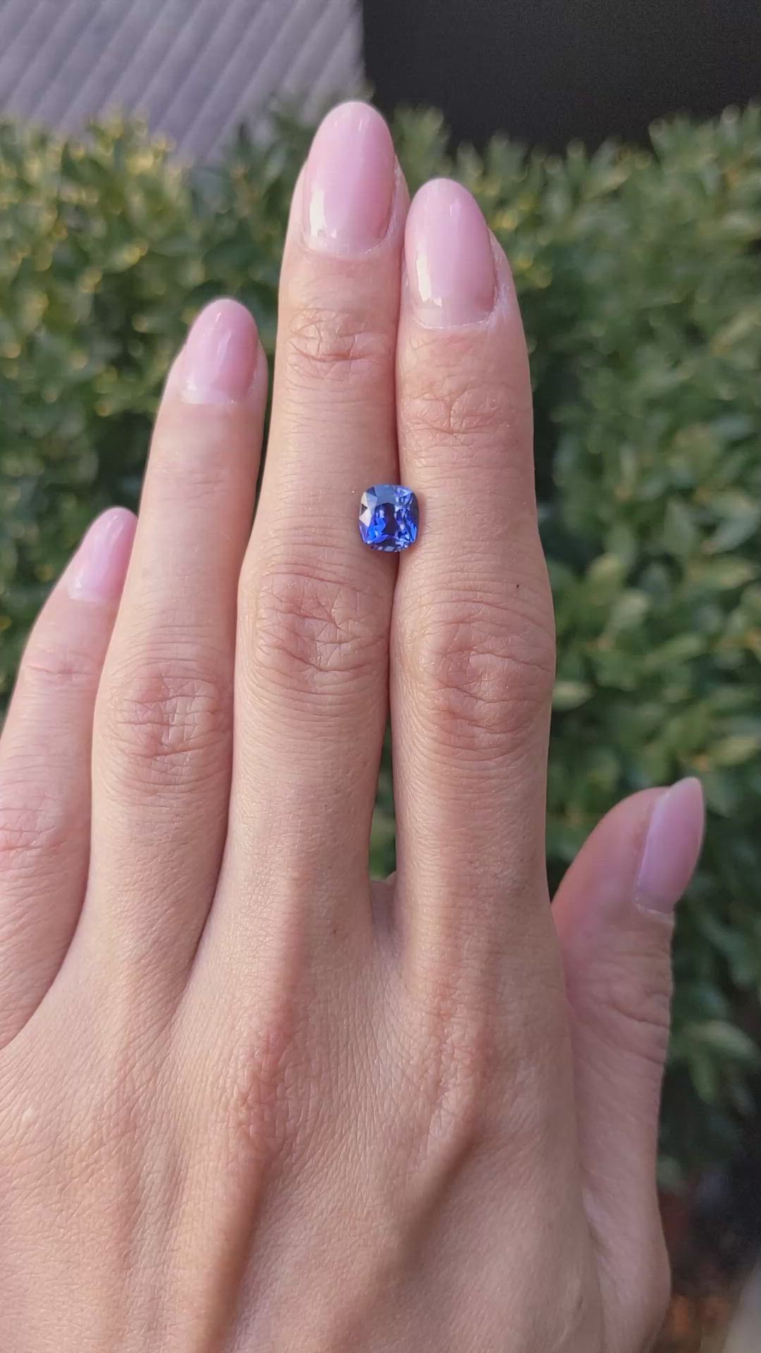 2.08 Ct. Blue Sapphire from Ceylon (Sri Lanka) Size Video