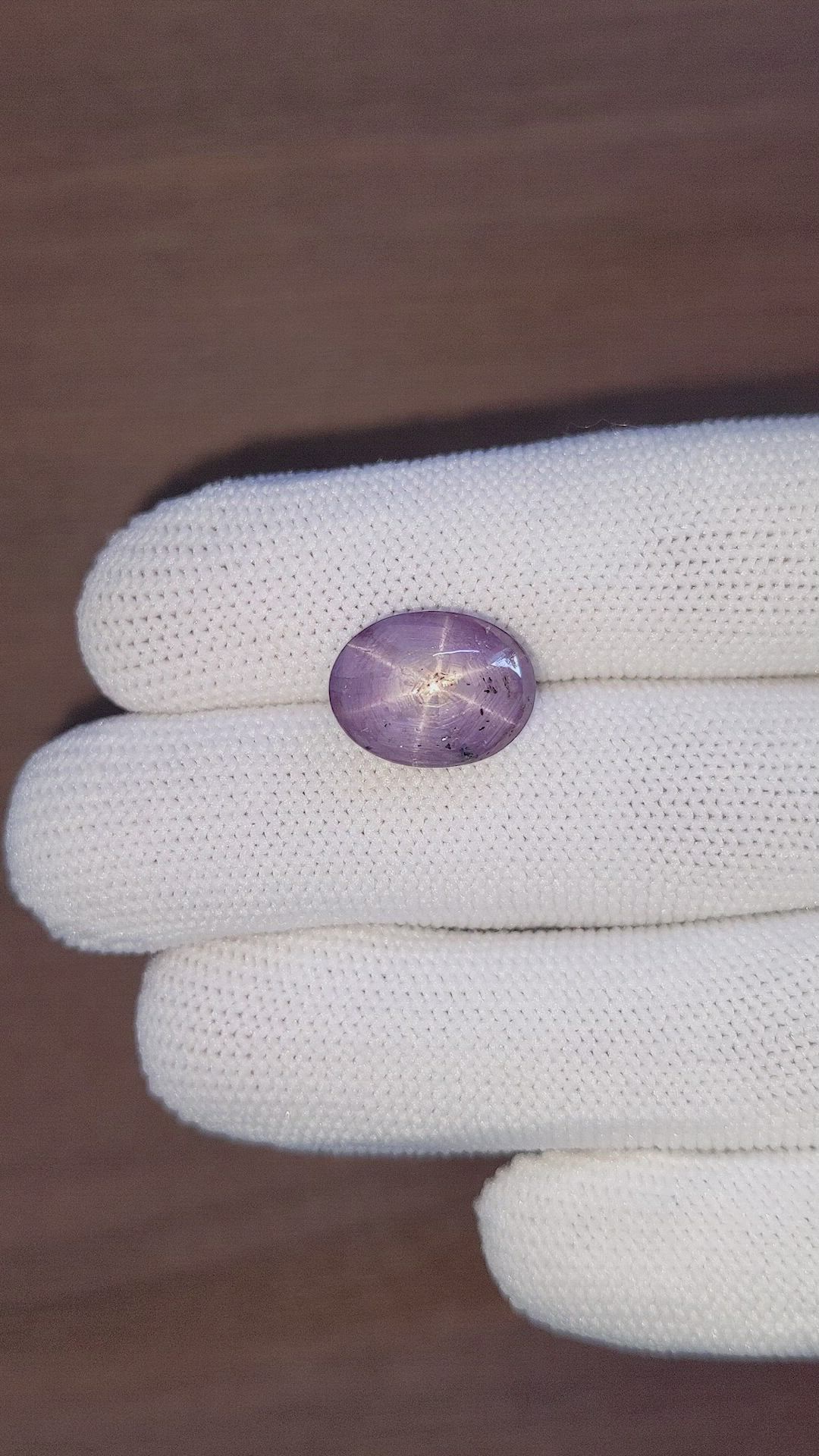 15.88 Ct. Purple Star Sapphire from Ceylon (Sri Lanka) Size Video