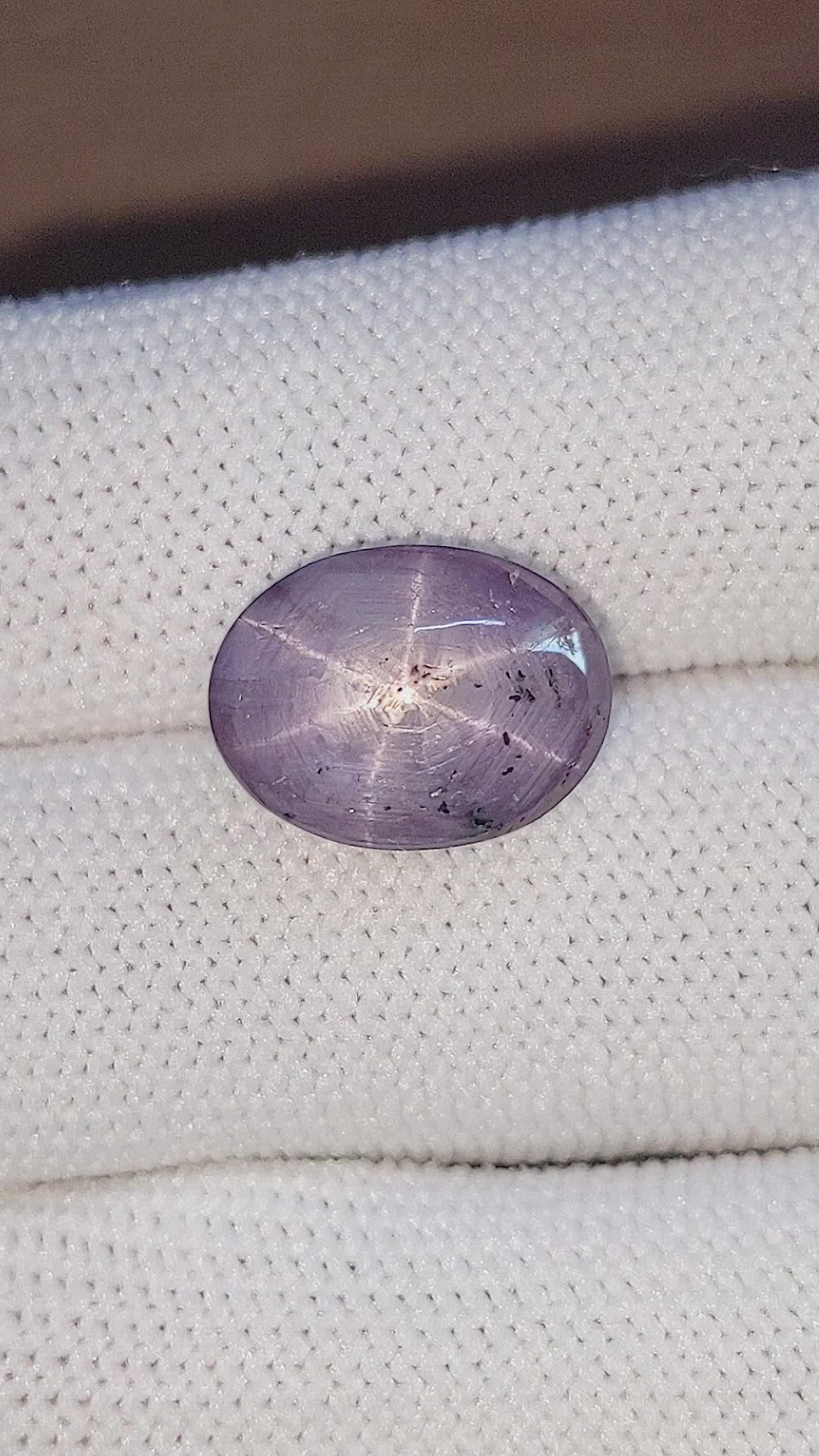 15.88 Ct. Purple Star Sapphire from Ceylon (Sri Lanka) Size Video