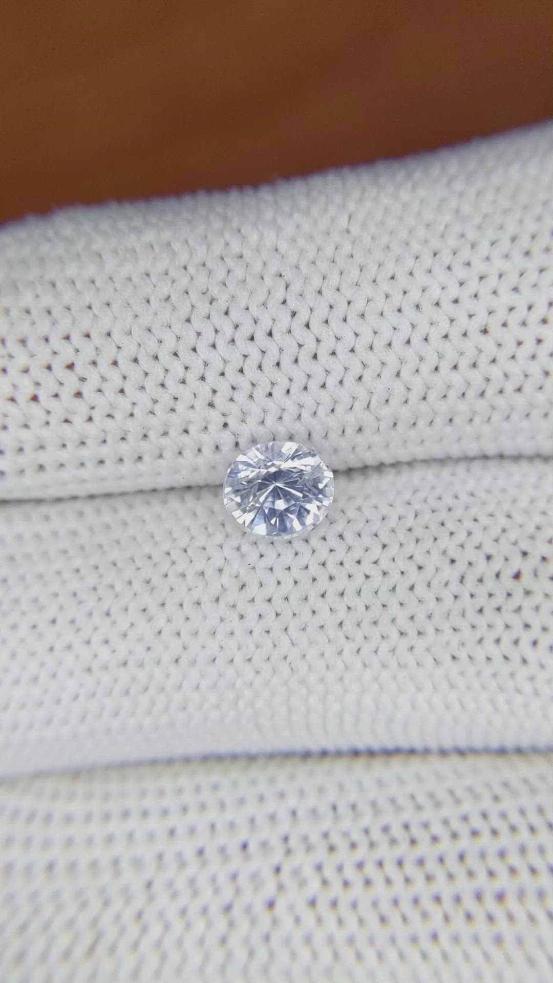 1.14 Ct. Greyish Blue Sapphire from Ceylon (Sri Lanka) Size Video