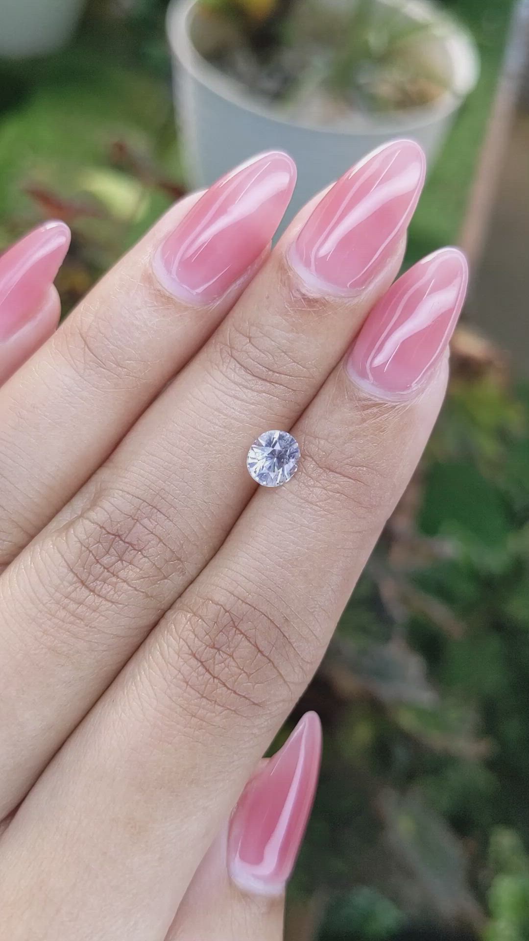 1.14 Ct. Greyish Blue Sapphire from Ceylon (Sri Lanka) Size Video