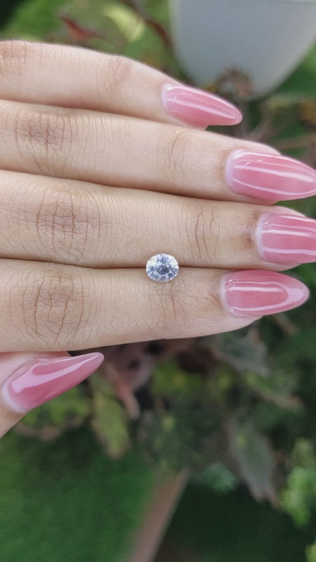 1.14 Ct. Greyish Blue Sapphire from Ceylon (Sri Lanka) Size Video