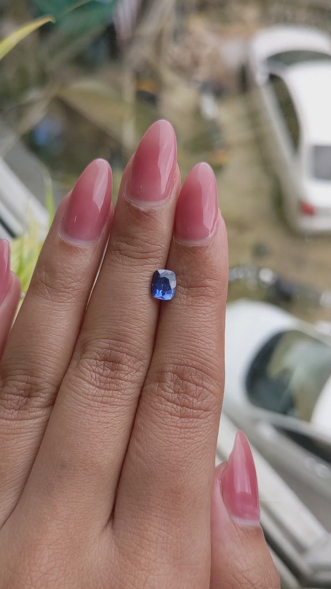1.14 Ct. Blue Sapphire from Ceylon (Sri Lanka) Size Video