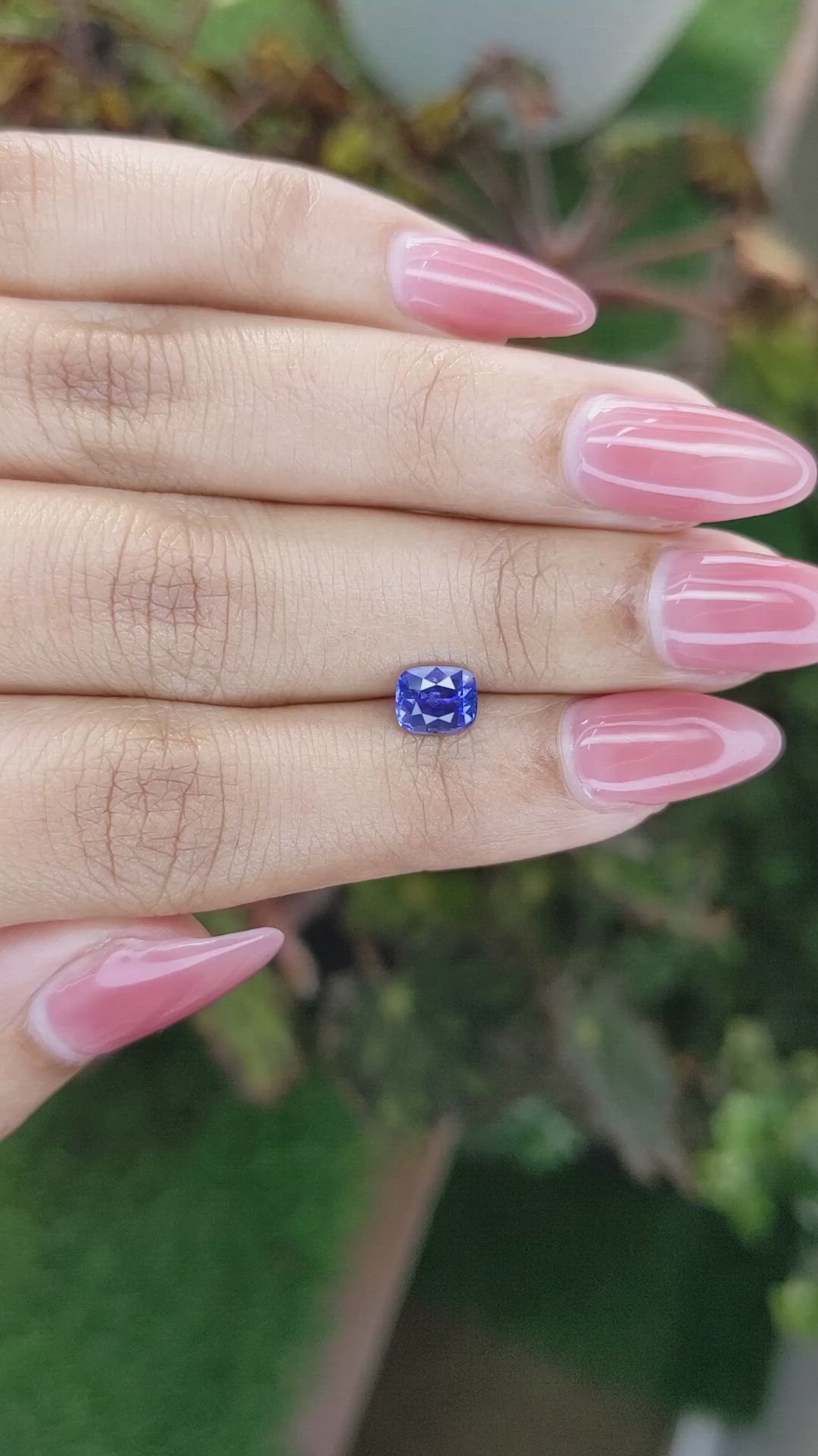 1.14 Ct. Blue Sapphire from Ceylon (Sri Lanka) Size Video