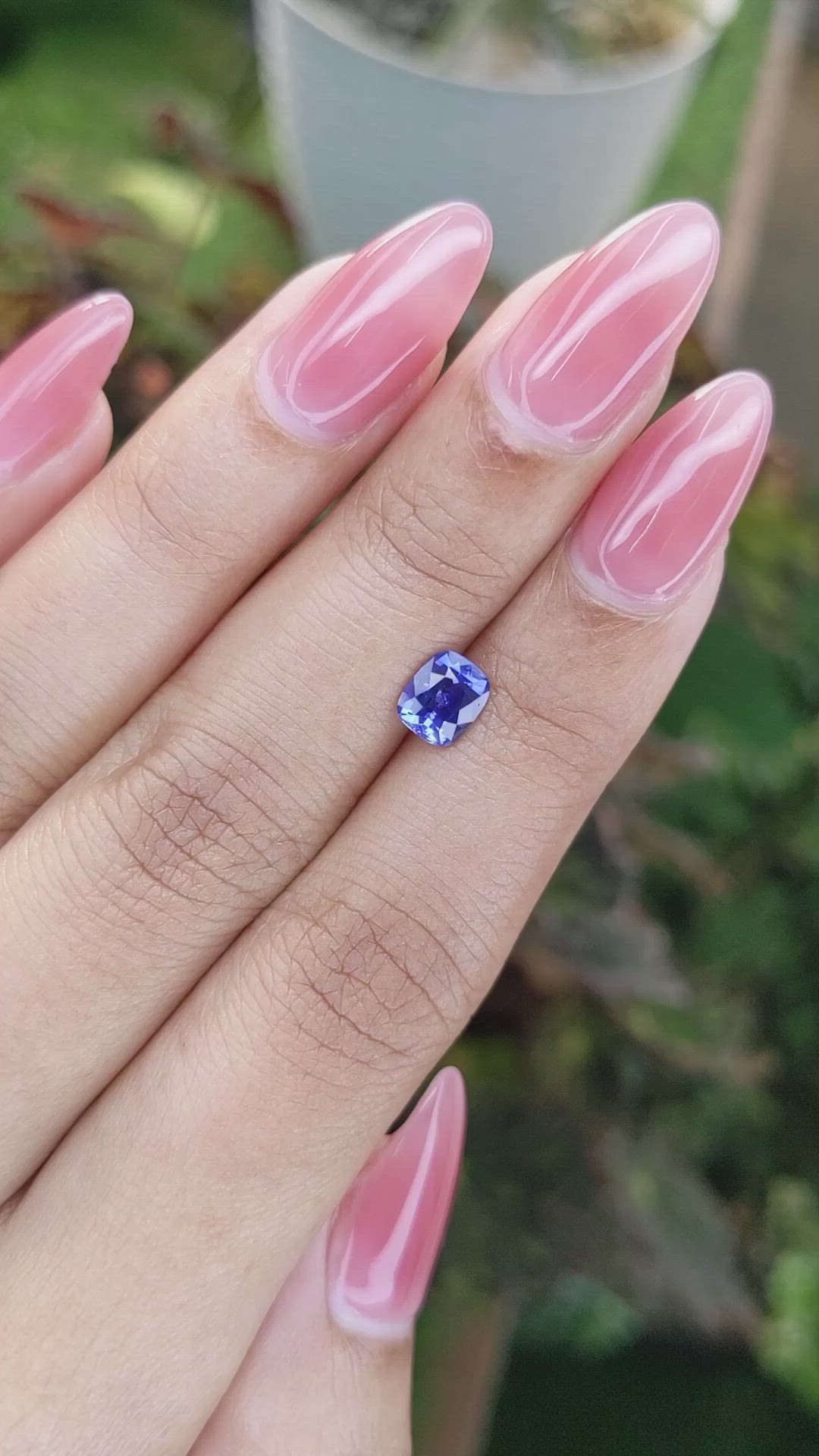 1.14 Ct. Blue Sapphire from Ceylon (Sri Lanka) Size Video