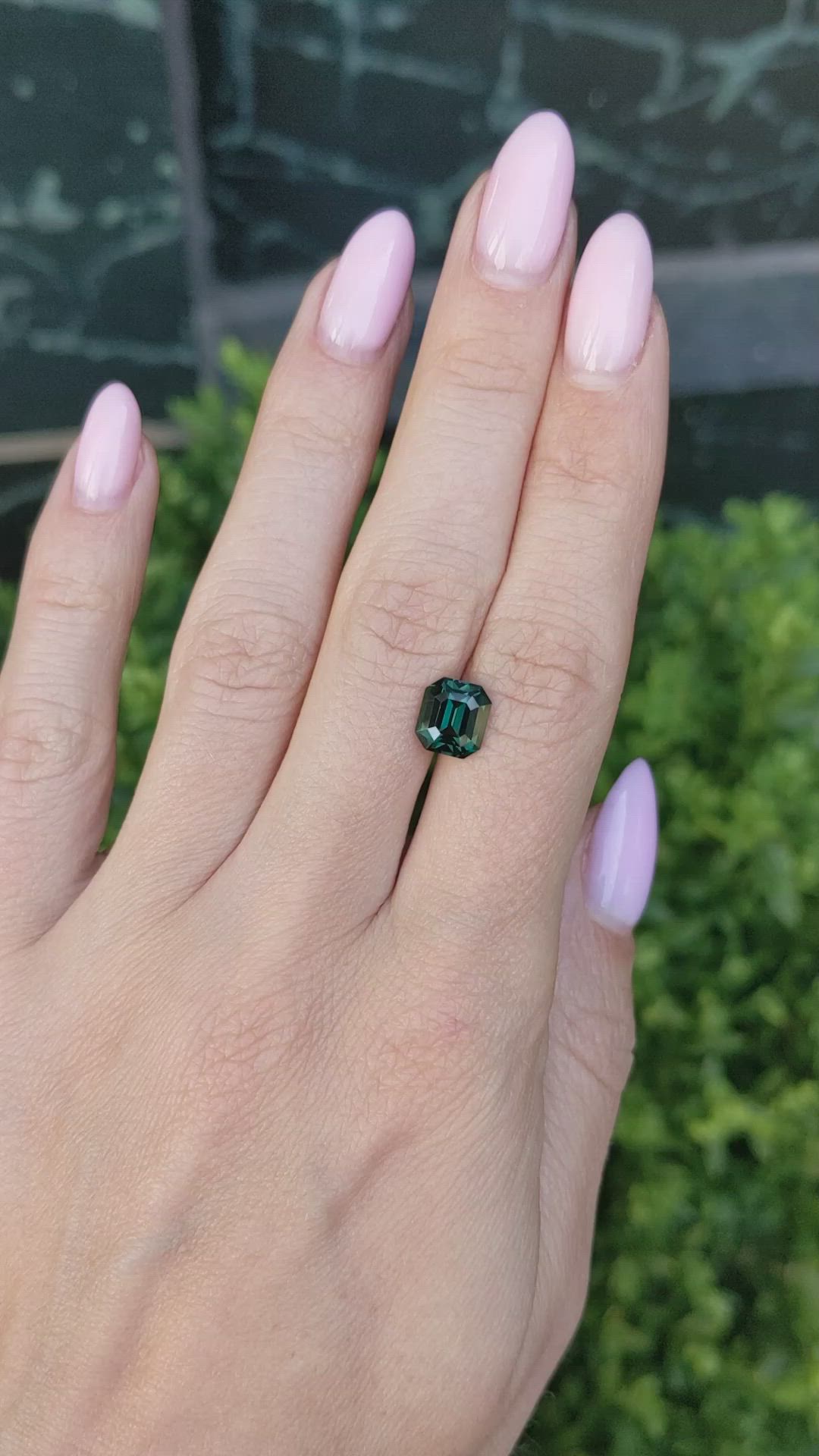 2.55 Ct. Green Sapphire from Madagascar Size Video