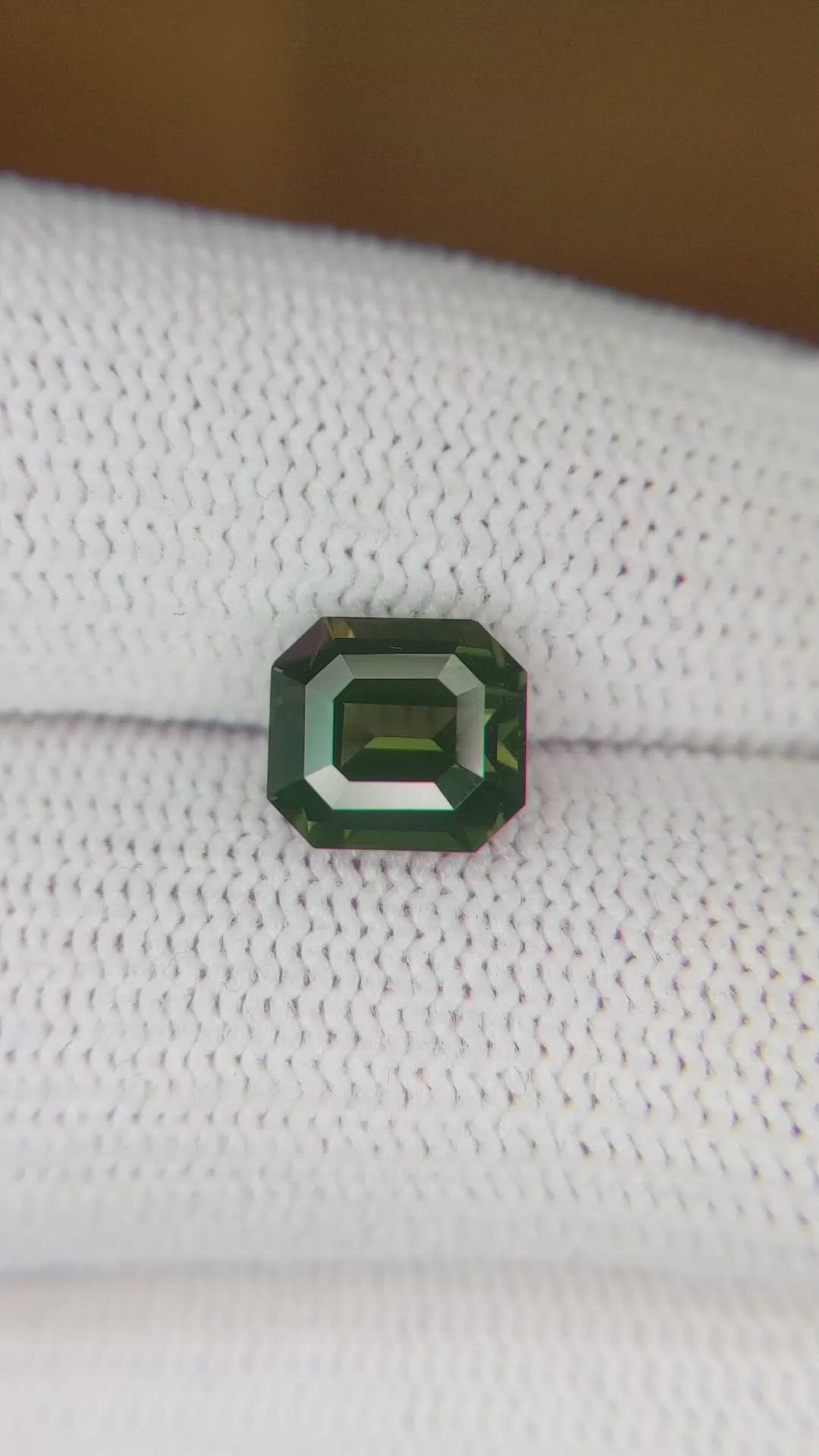 2.55 Ct. Green Sapphire from Madagascar Size Video