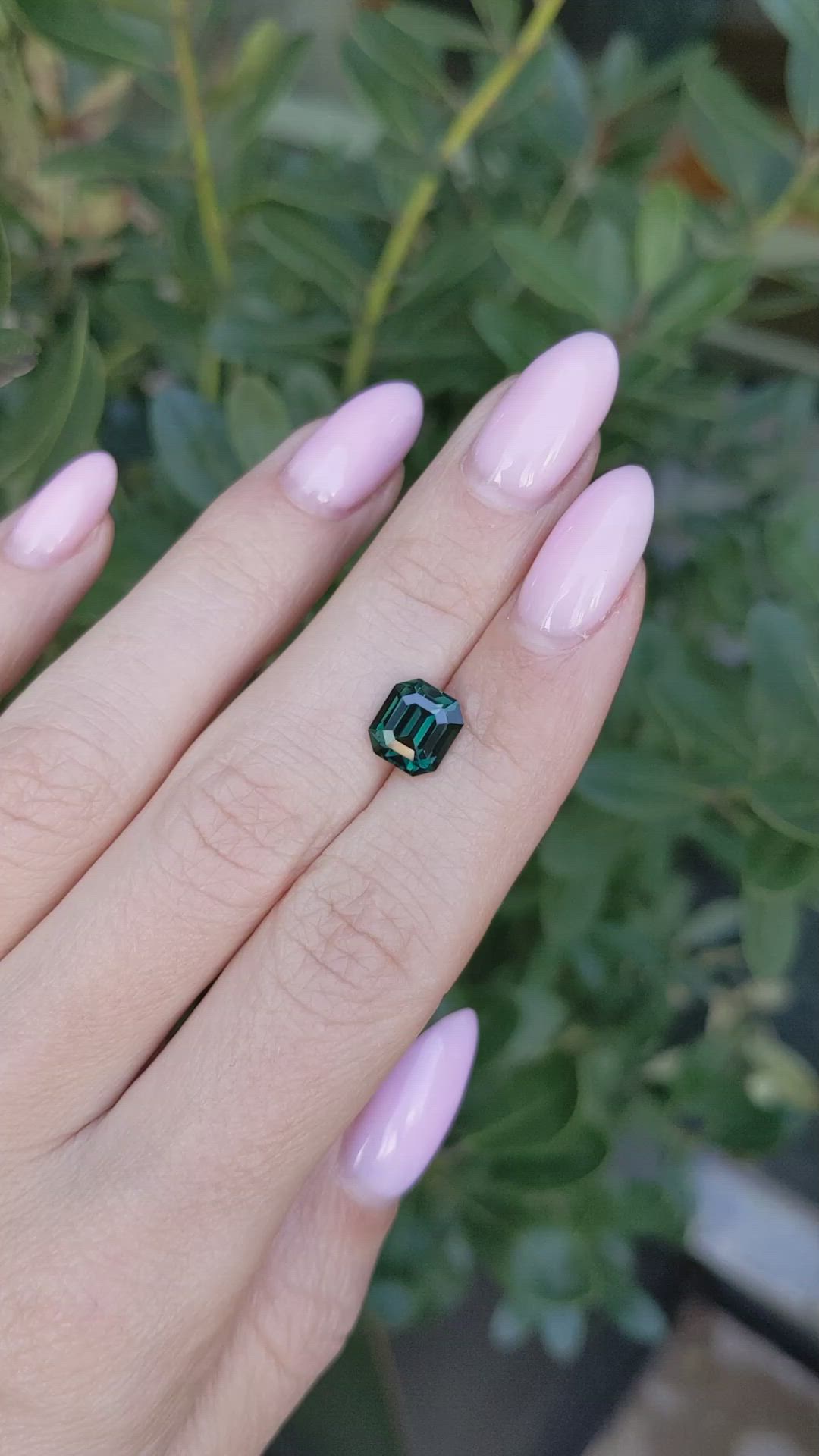 2.55 Ct. Green Sapphire from Madagascar Size Video