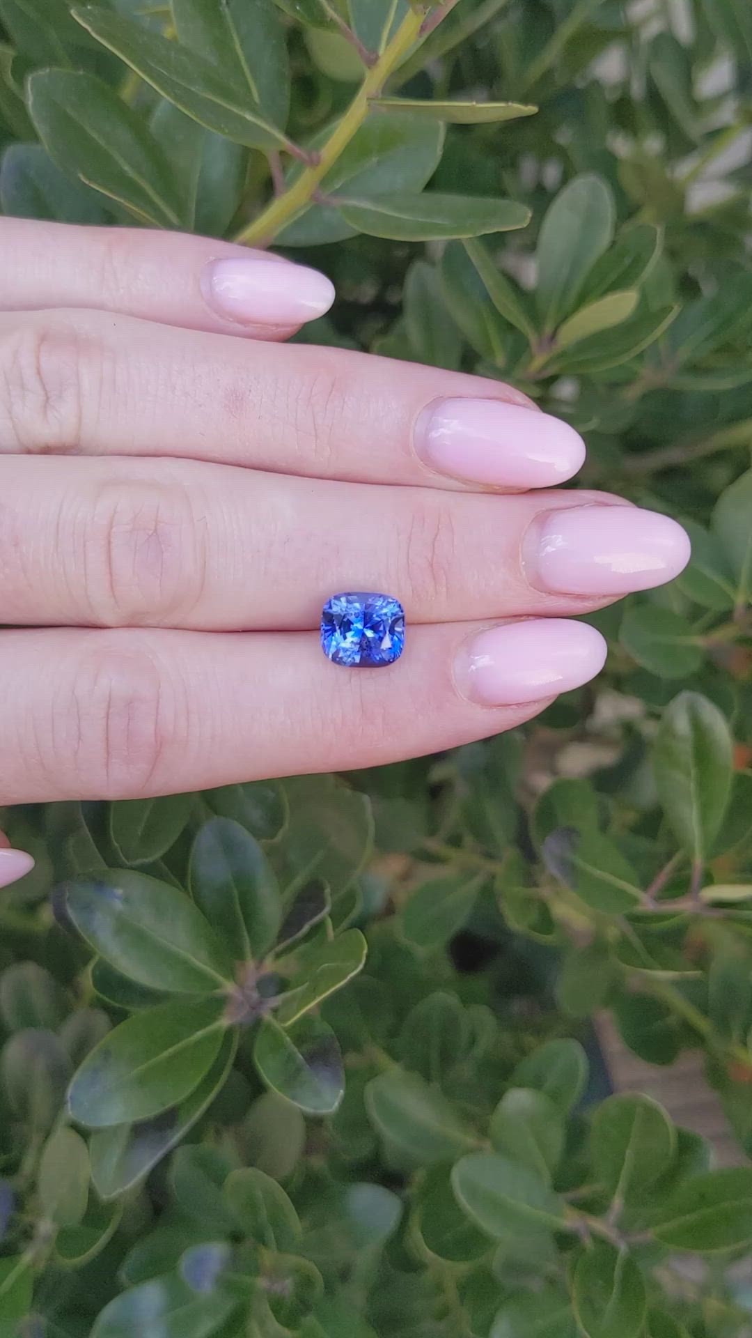 3.13 Ct. Blue Sapphire from Ceylon (Sri Lanka) Size Video