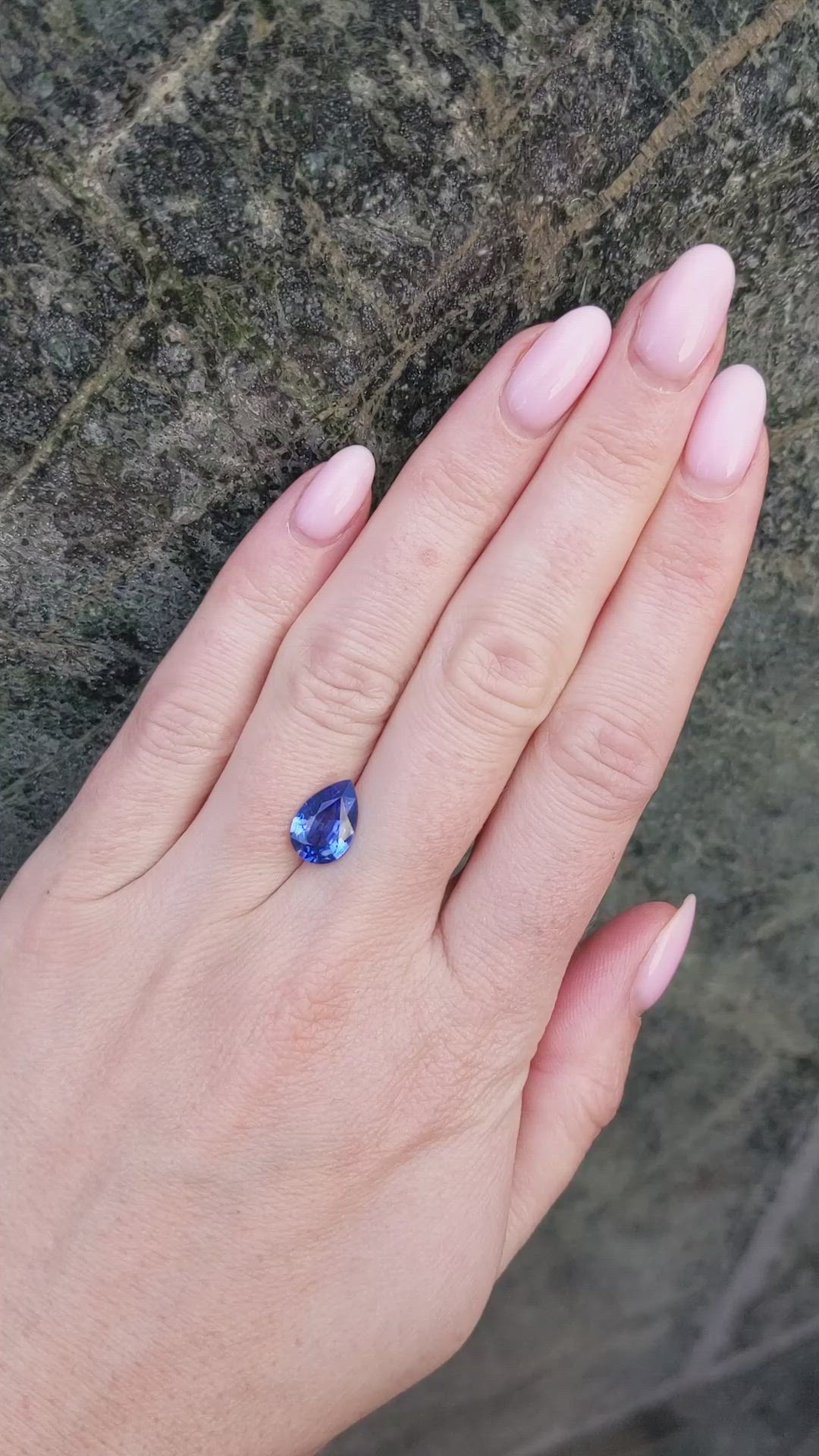 2.68 Ct. Blue Sapphire from Ceylon (Sri Lanka) Size Video