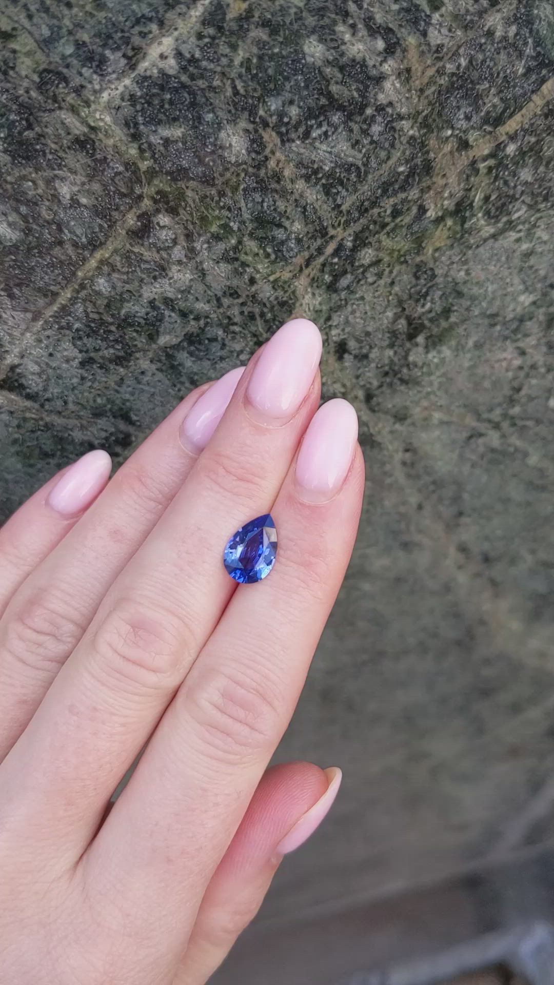 2.68 Ct. Blue Sapphire from Ceylon (Sri Lanka) Size Video