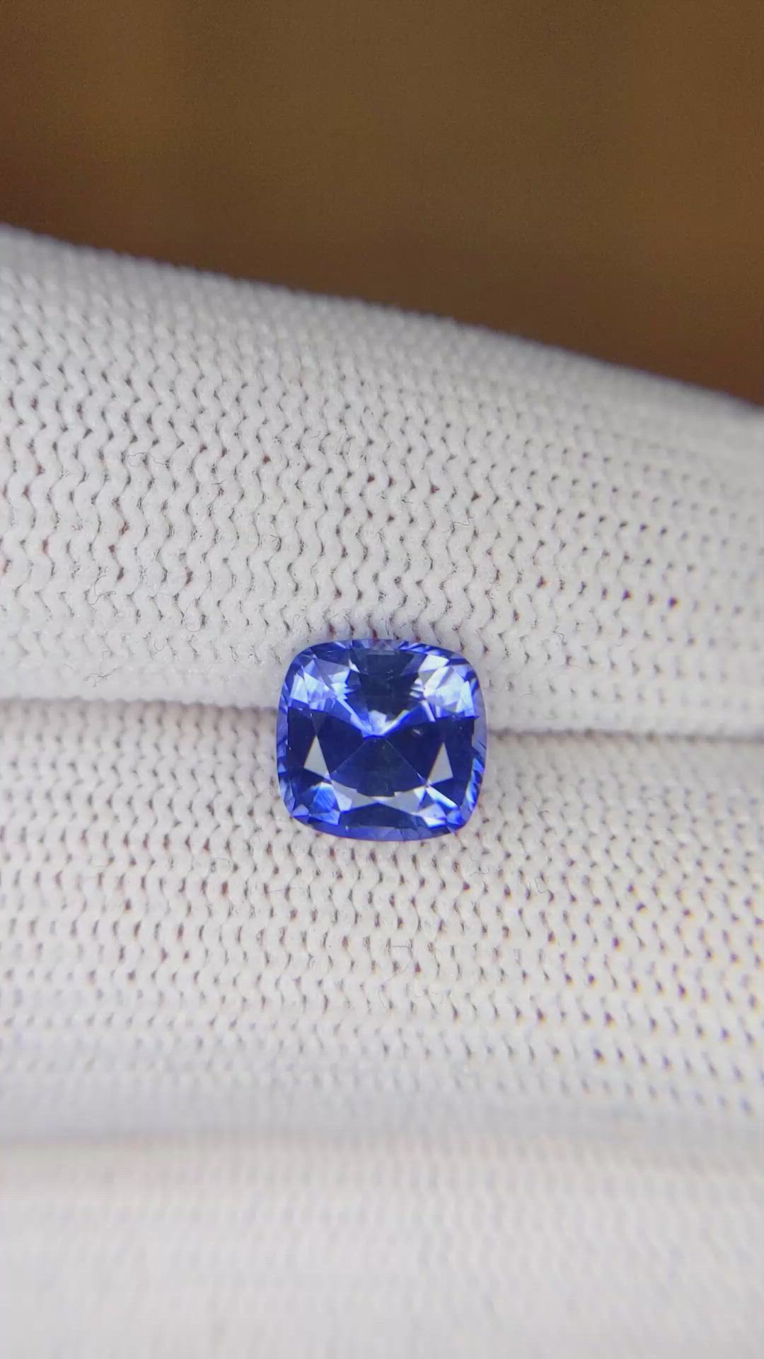 2.57 Ct. Blue Sapphire from Ceylon (Sri Lanka) Size Video