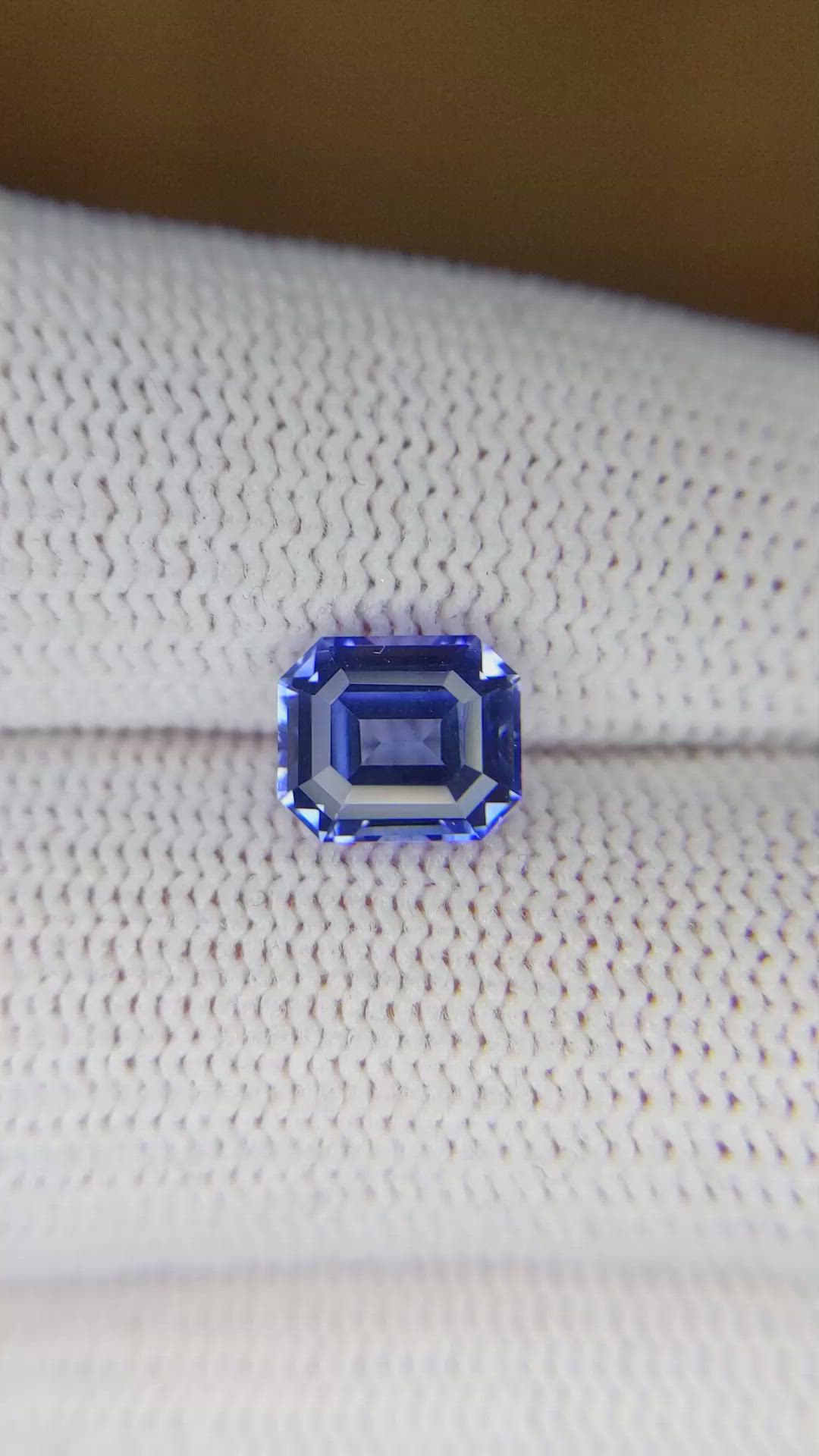 2.17 Ct. Blue Sapphire from Ceylon (Sri Lanka) Size Video