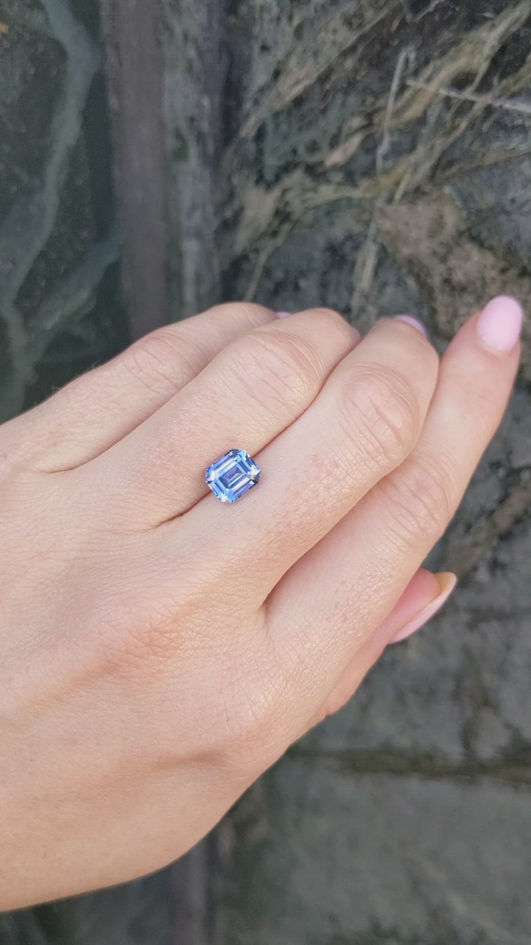 2.17 Ct. Blue Sapphire from Ceylon (Sri Lanka) Size Video