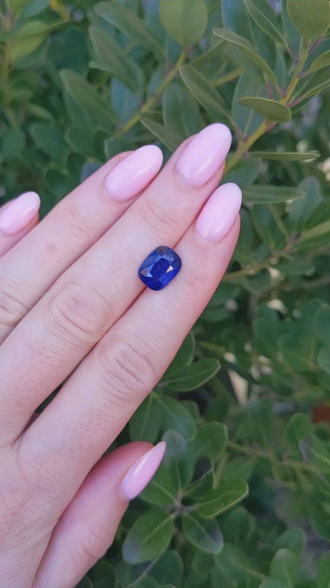 3.51 Ct. Blue Sapphire from Ceylon (Sri Lanka) Size Video