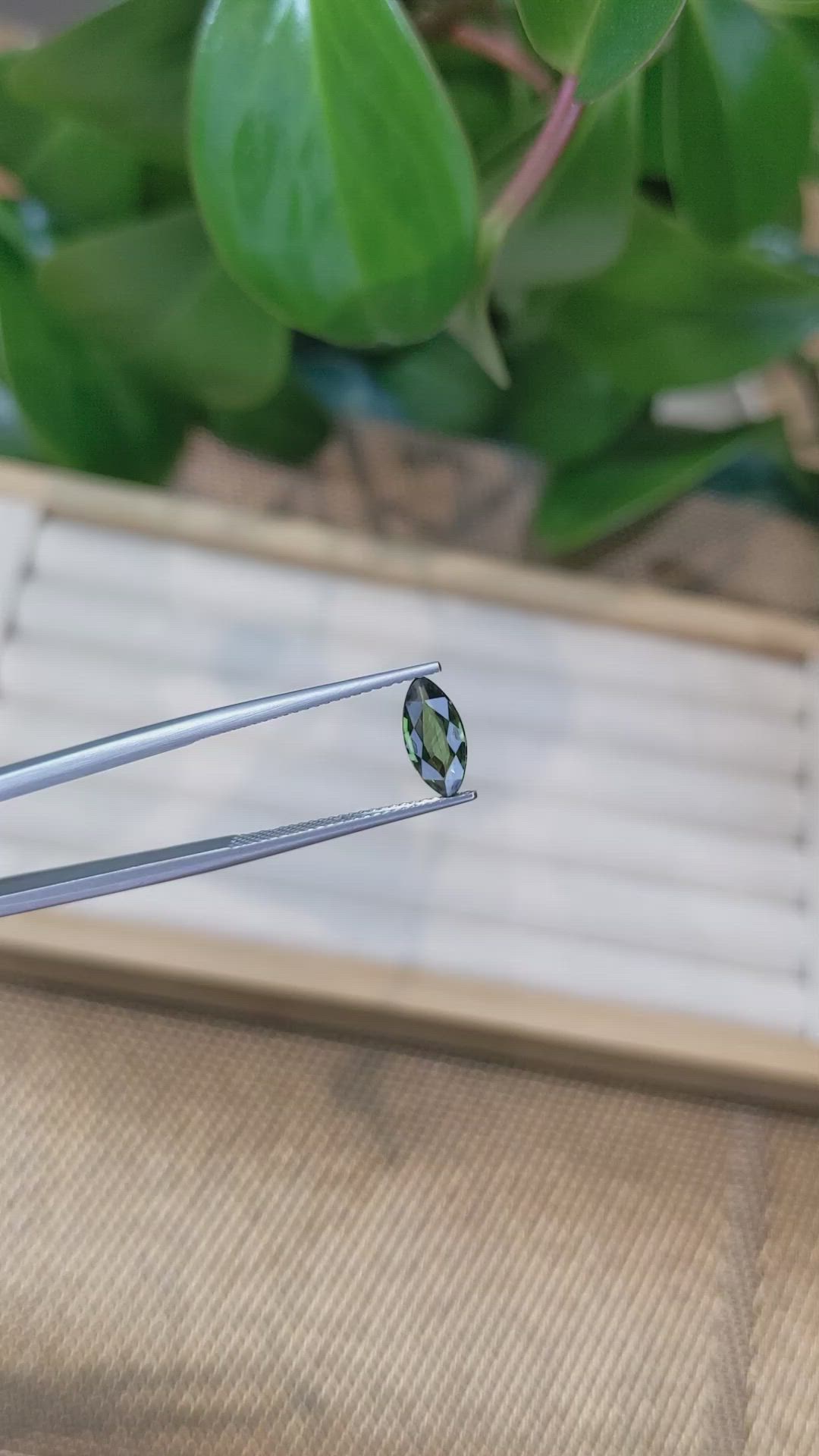 1.04 Ct. Green Sapphire from Thailand Size Video