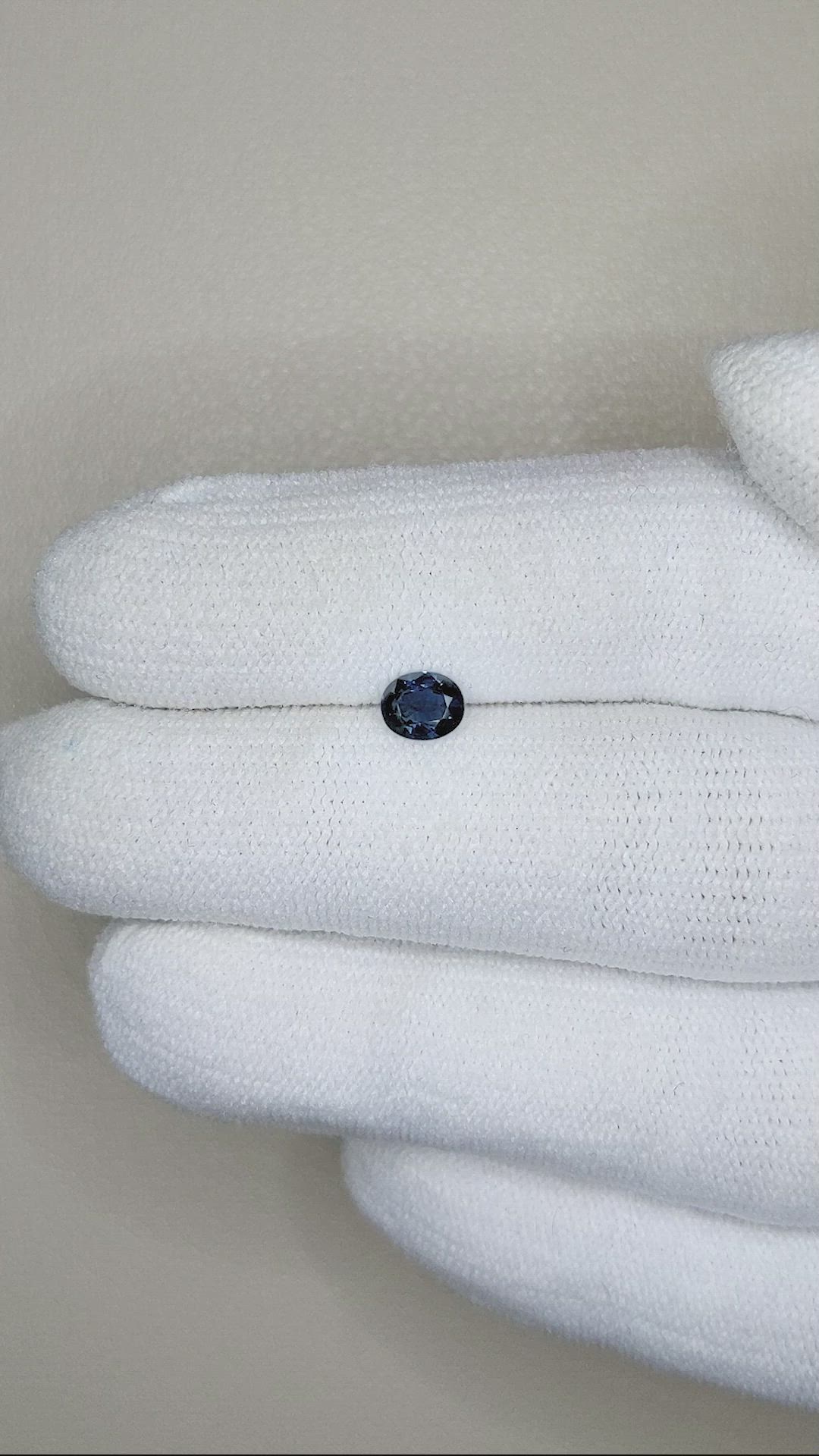 0.56 Ct. Blue Sapphire from Ceylon (Sri Lanka) Size Video