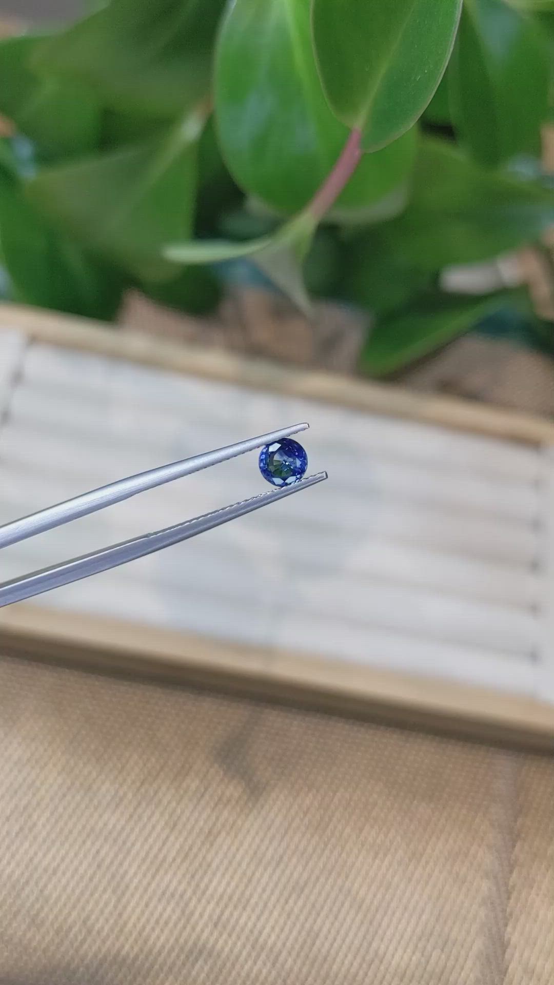 0.70 Ct. Blue Sapphire from Ceylon (Sri Lanka) Size Video