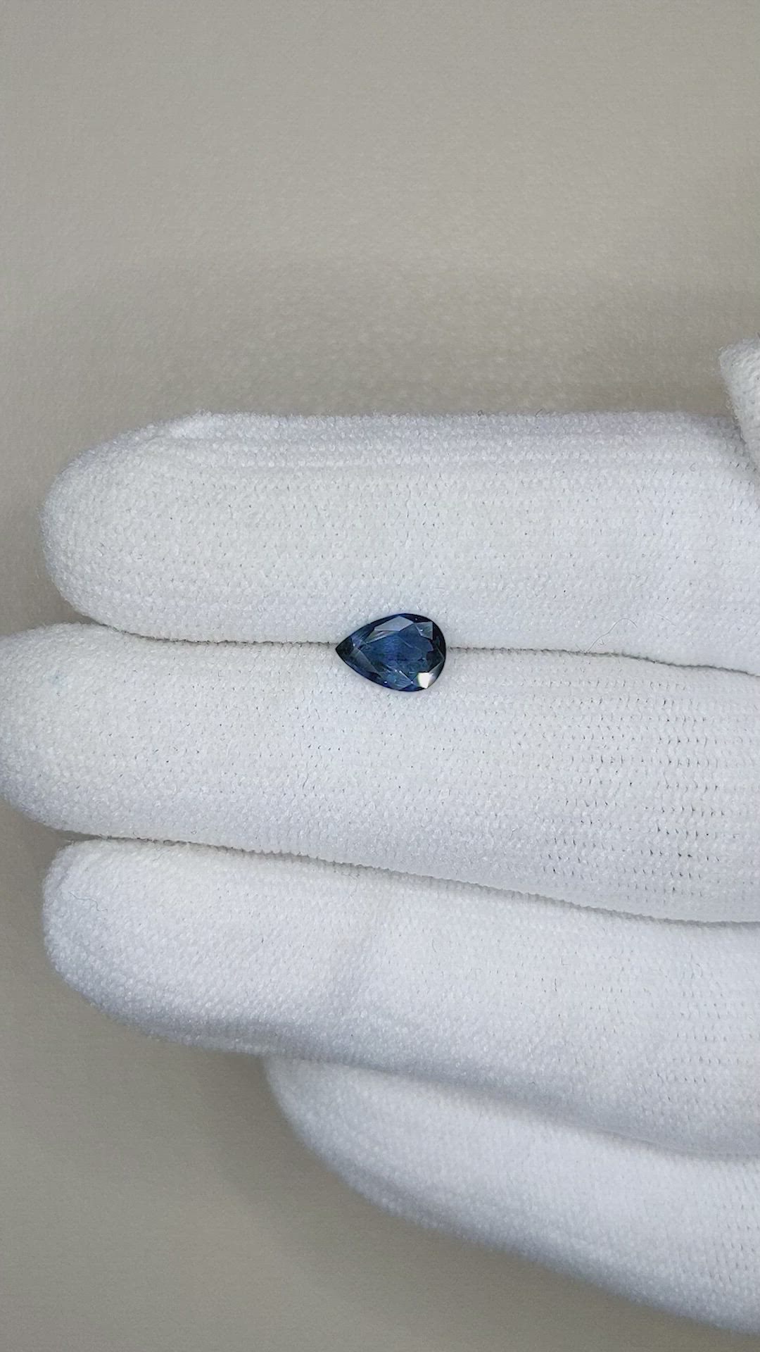 0.72 Ct. Blue Sapphire from Ceylon (Sri Lanka) Size Video