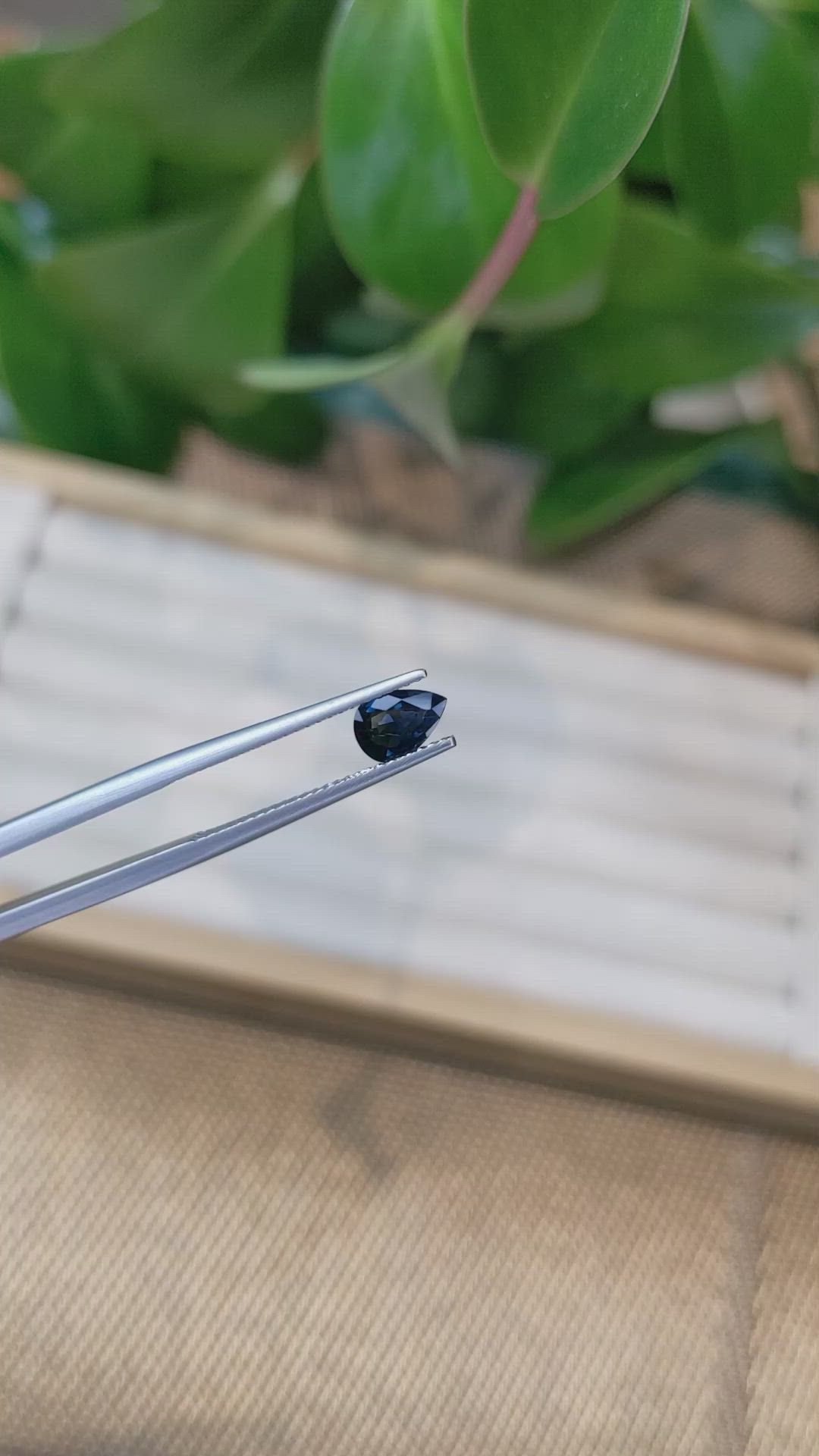 0.72 Ct. Blue Sapphire from Ceylon (Sri Lanka) Size Video