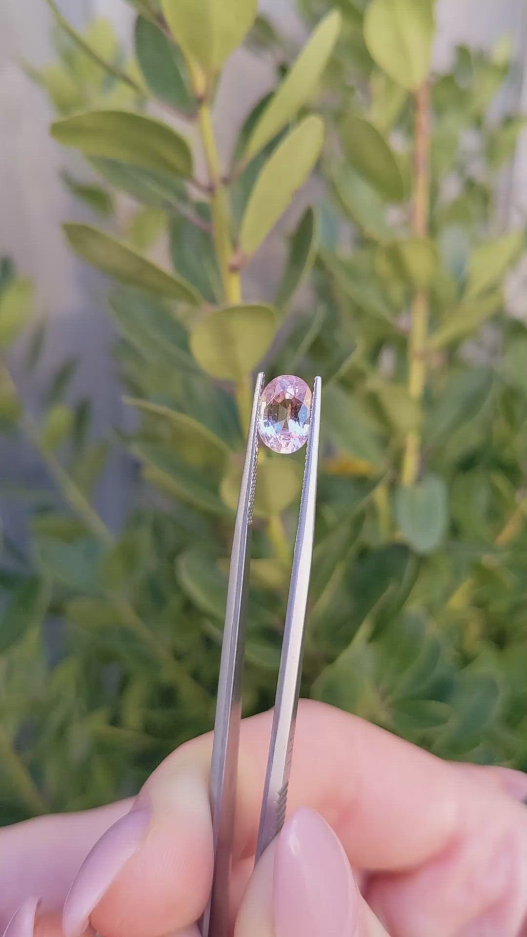 2.28 Ct. Padparadscha Sapphire from Ceylon (Sri Lanka) Size Video
