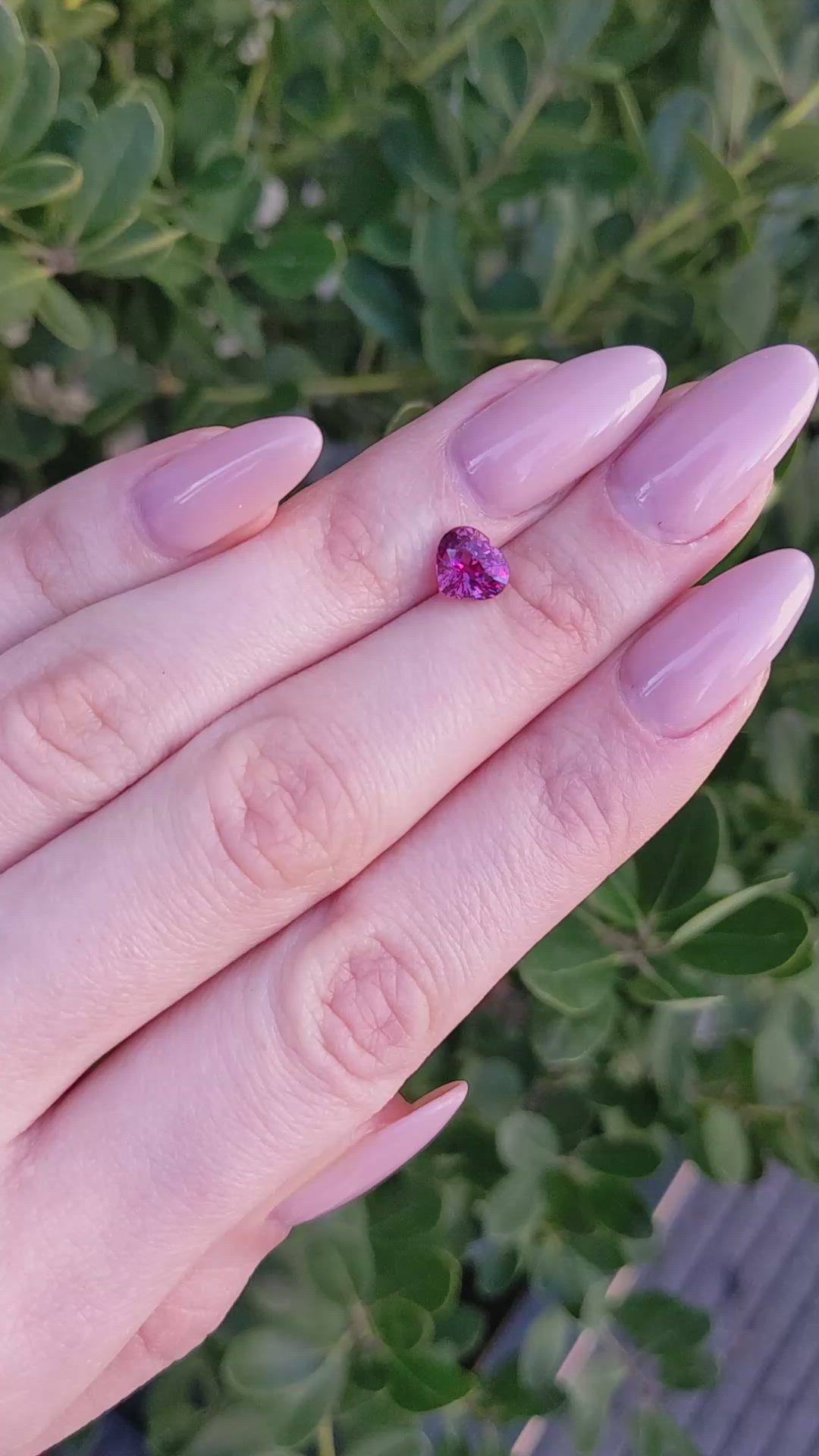 1.52 Ct. Purplish Pink Sapphire from Ceylon (Sri Lanka) Size Video