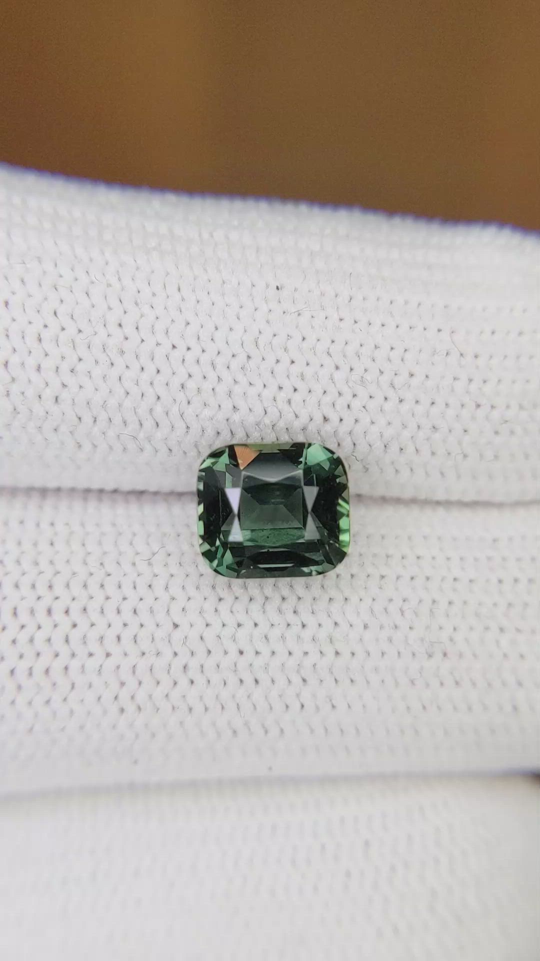 3.05 Ct. Bluish Green Sapphire from Ceylon (Sri Lanka) Size Video