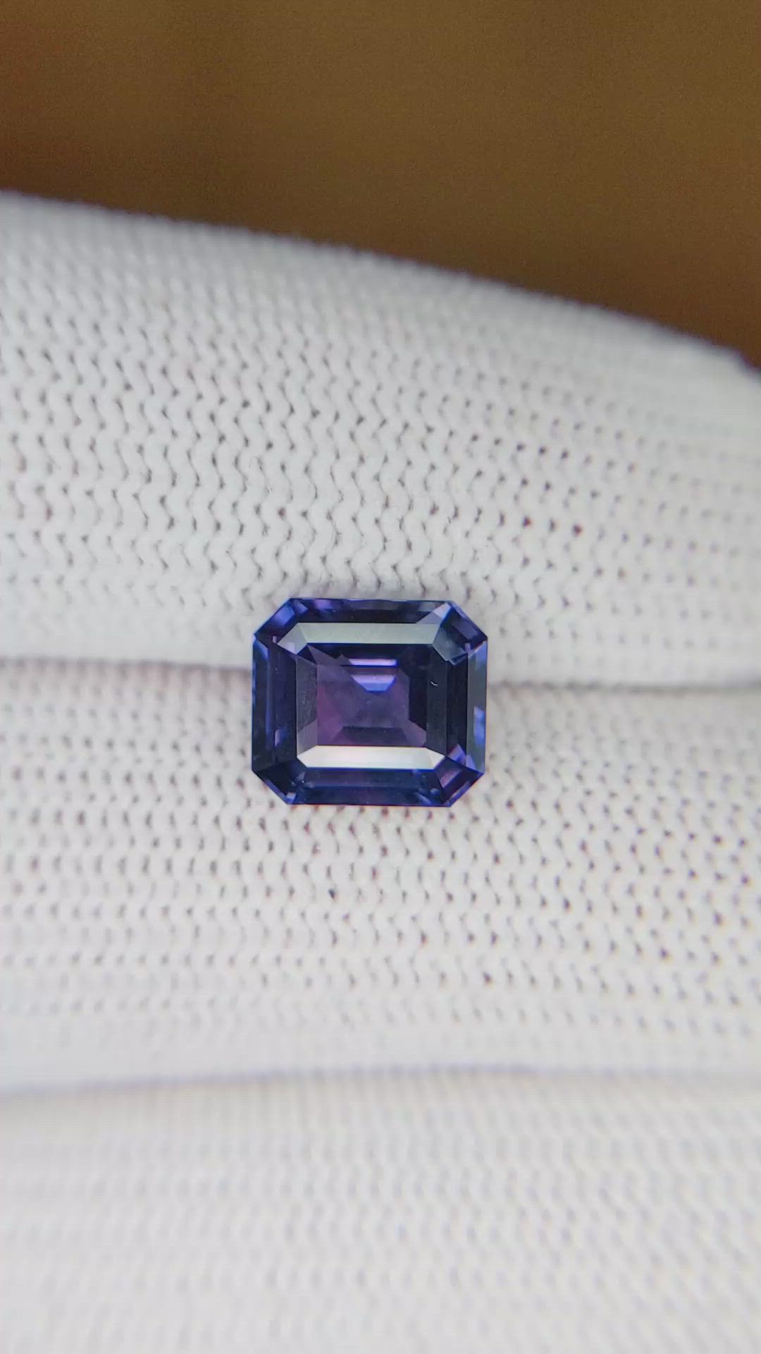 3.00 Ct. Color Change Sapphire from Ceylon (Sri Lanka) Size Video