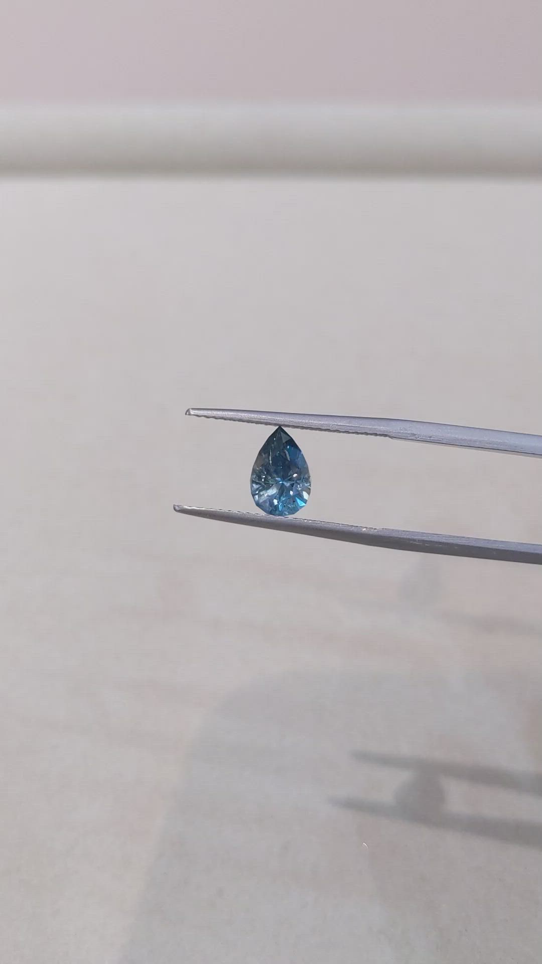 1.26 Ct. Greenish Blue Sapphire from Montana Size Video