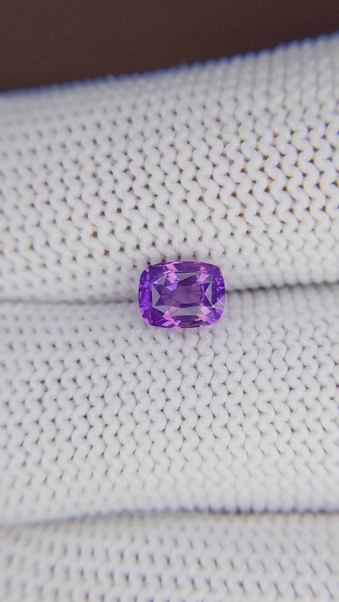 1.10 Ct. Pinkish Purple Sapphire from Tanzania Size Video