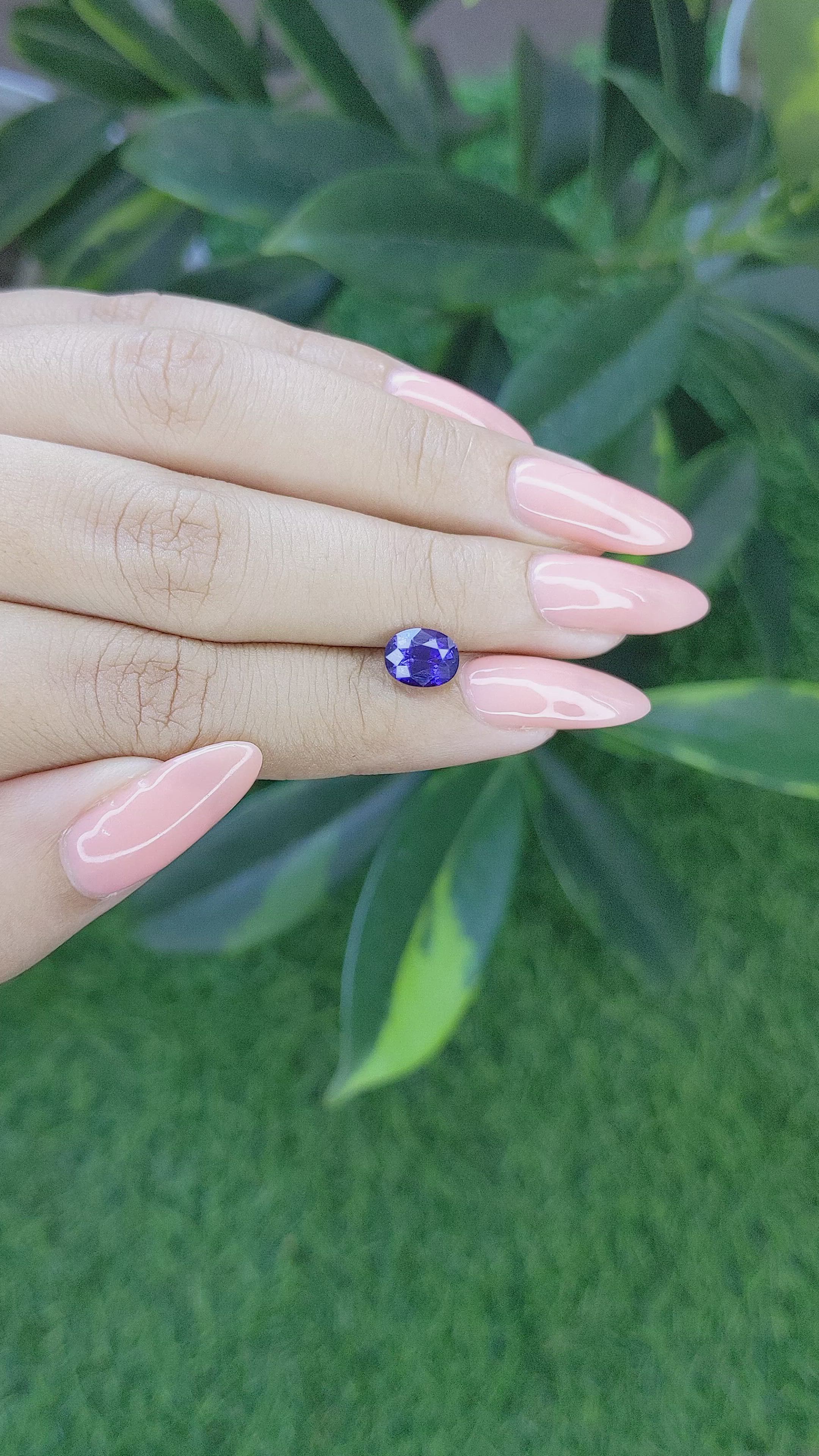 1.86 Ct. Color Change Sapphire from Tanzania Size Video