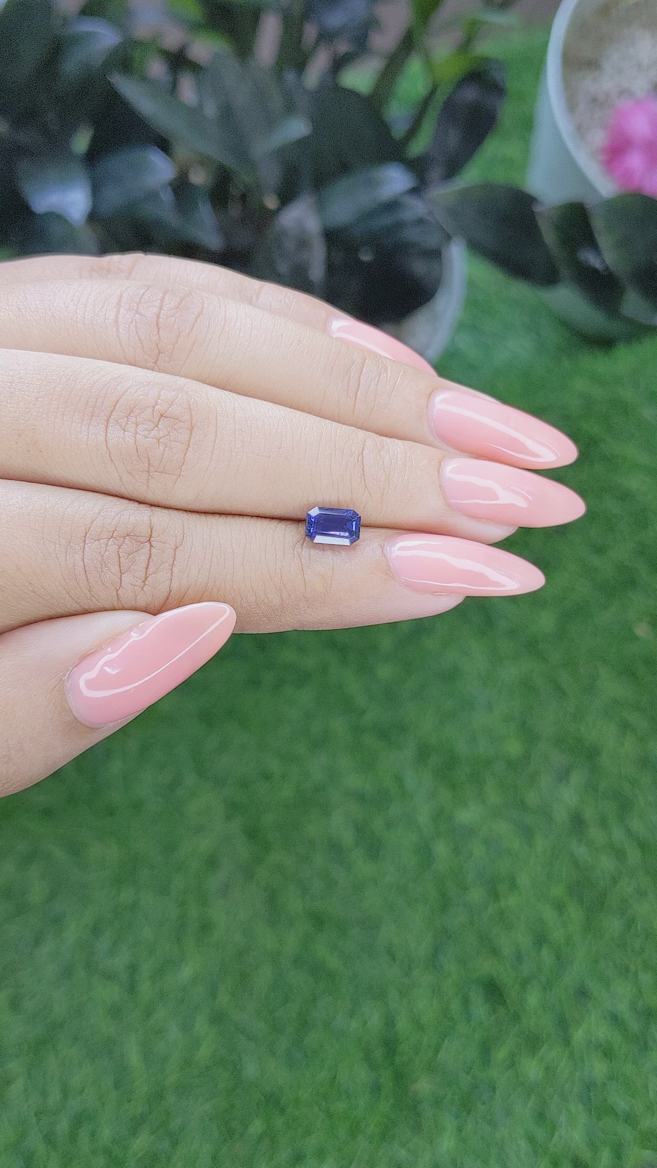 1.31 Ct. Color Change Sapphire from Tanzania Size Video