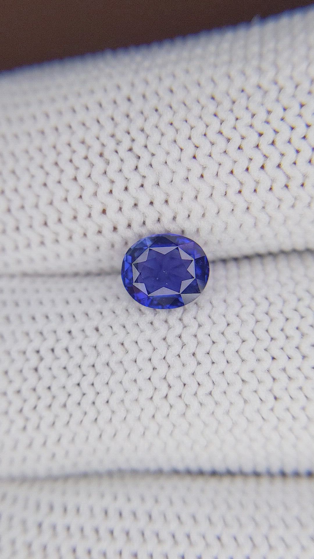 1.24 Ct. Blue Sapphire from Tanzania Size Video